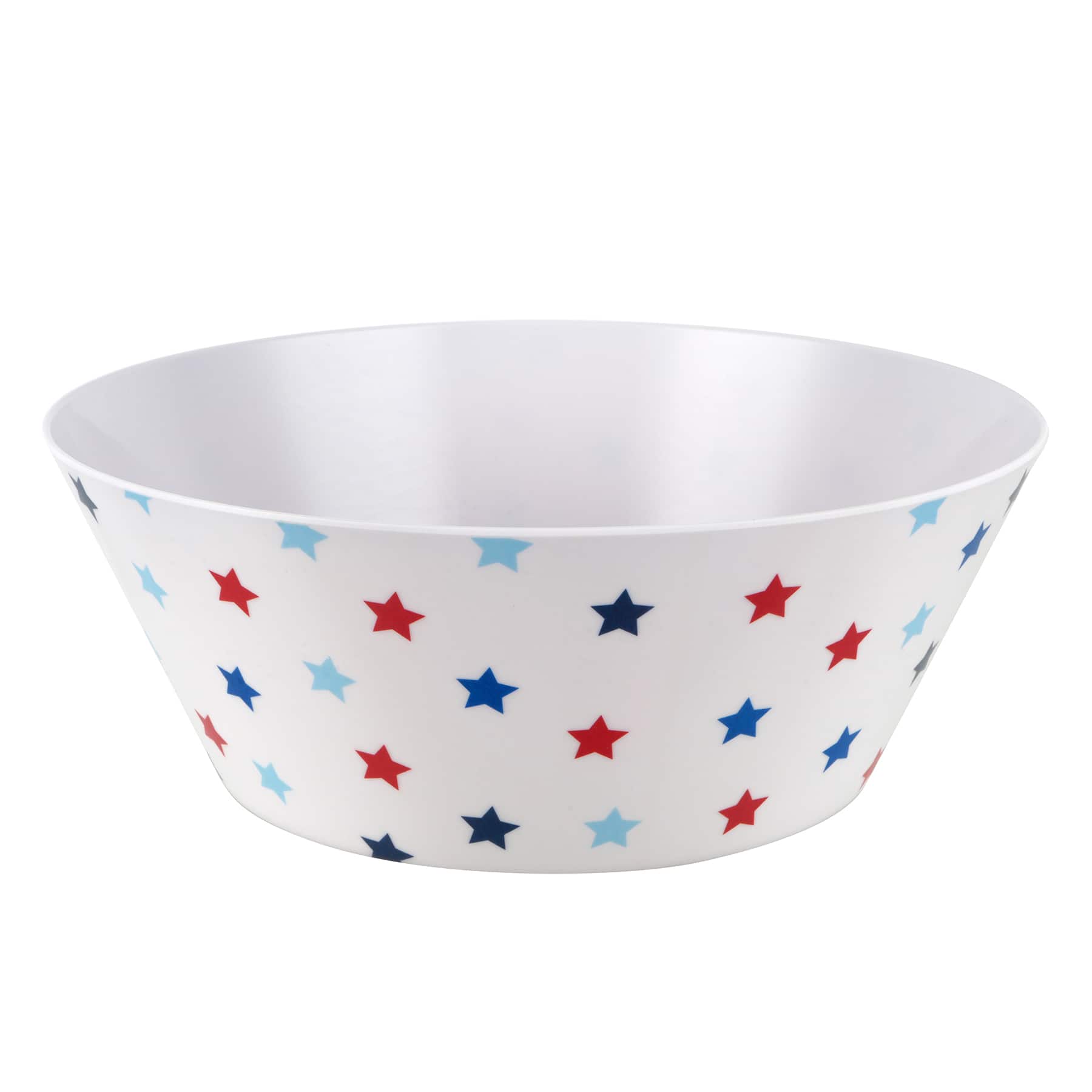 10&#x22; Red, White &#x26; Blue Patriotic Stars Melamine Bowl by Celebrate It&#xAE;