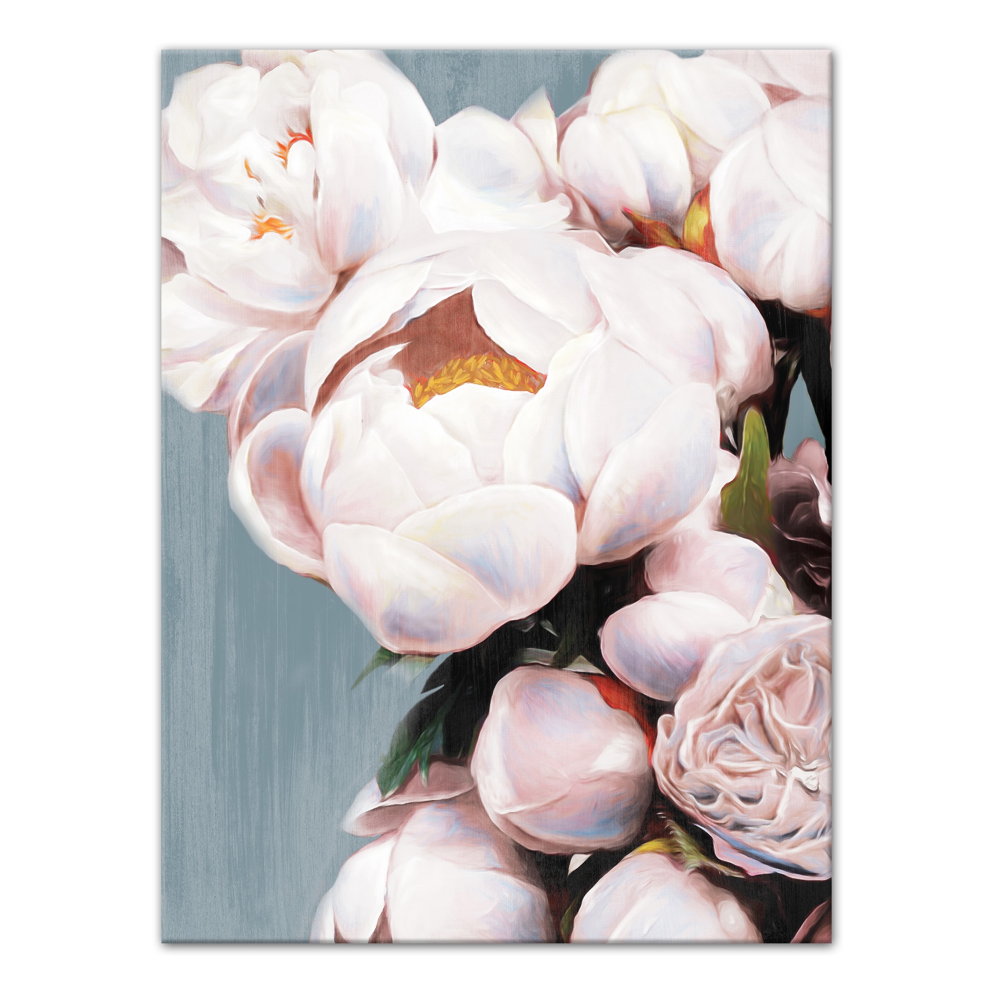 Light Pink Peonies 18" x 24" Canvas Wall Art