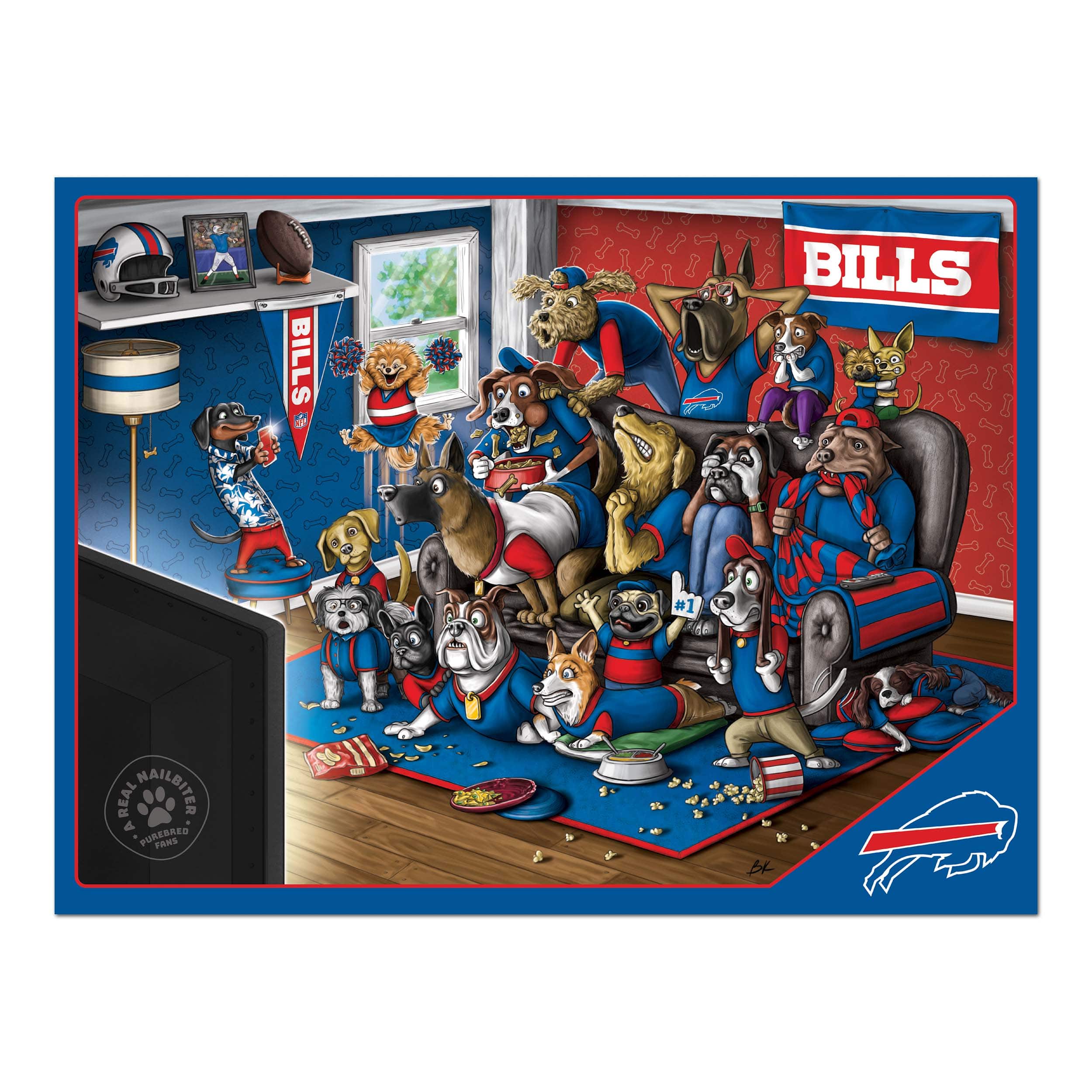 NFL Purebred Fans A Real Nailbiter 500 Piece Puzzle
