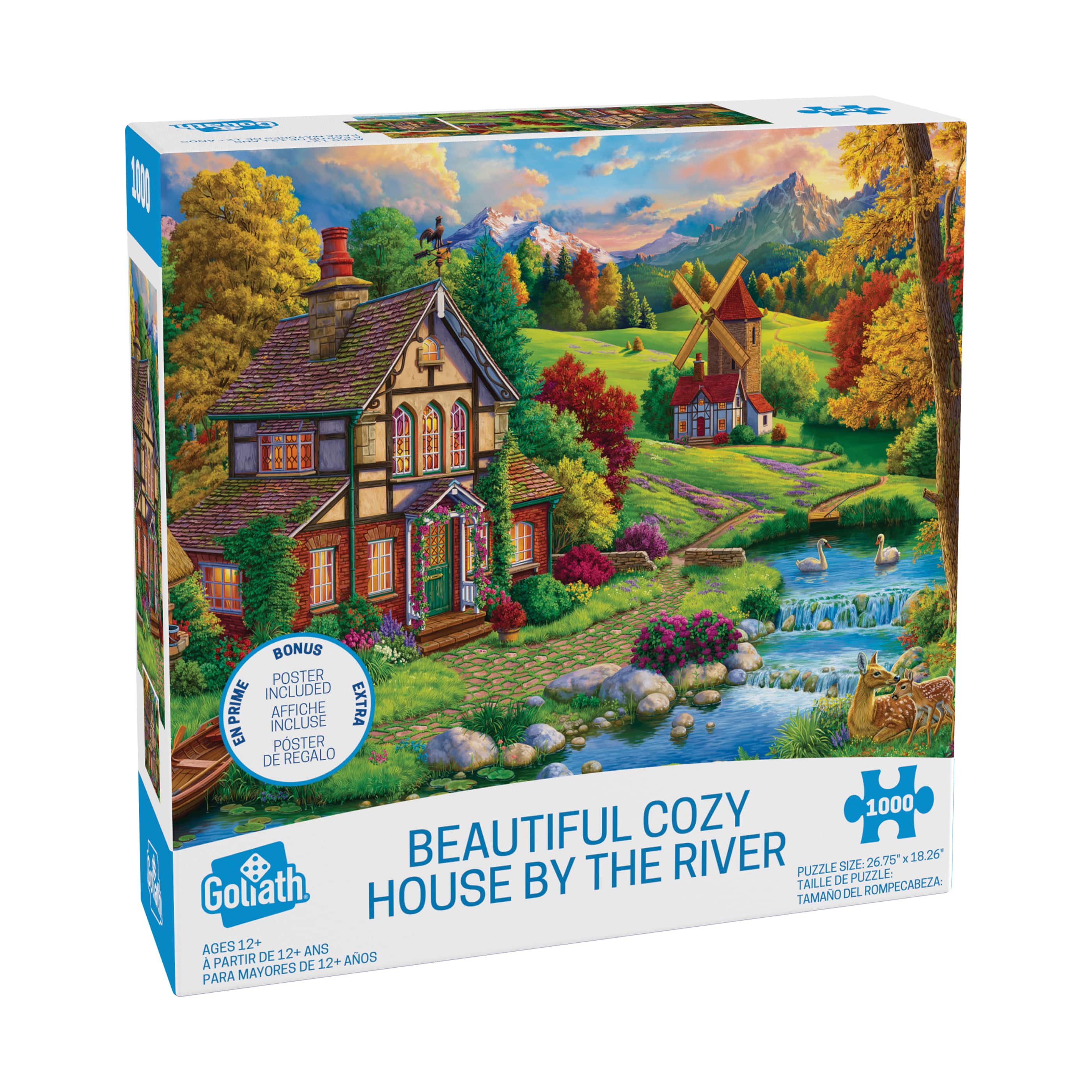 Beautiful Cozy House by the River: 1000 Pcs
