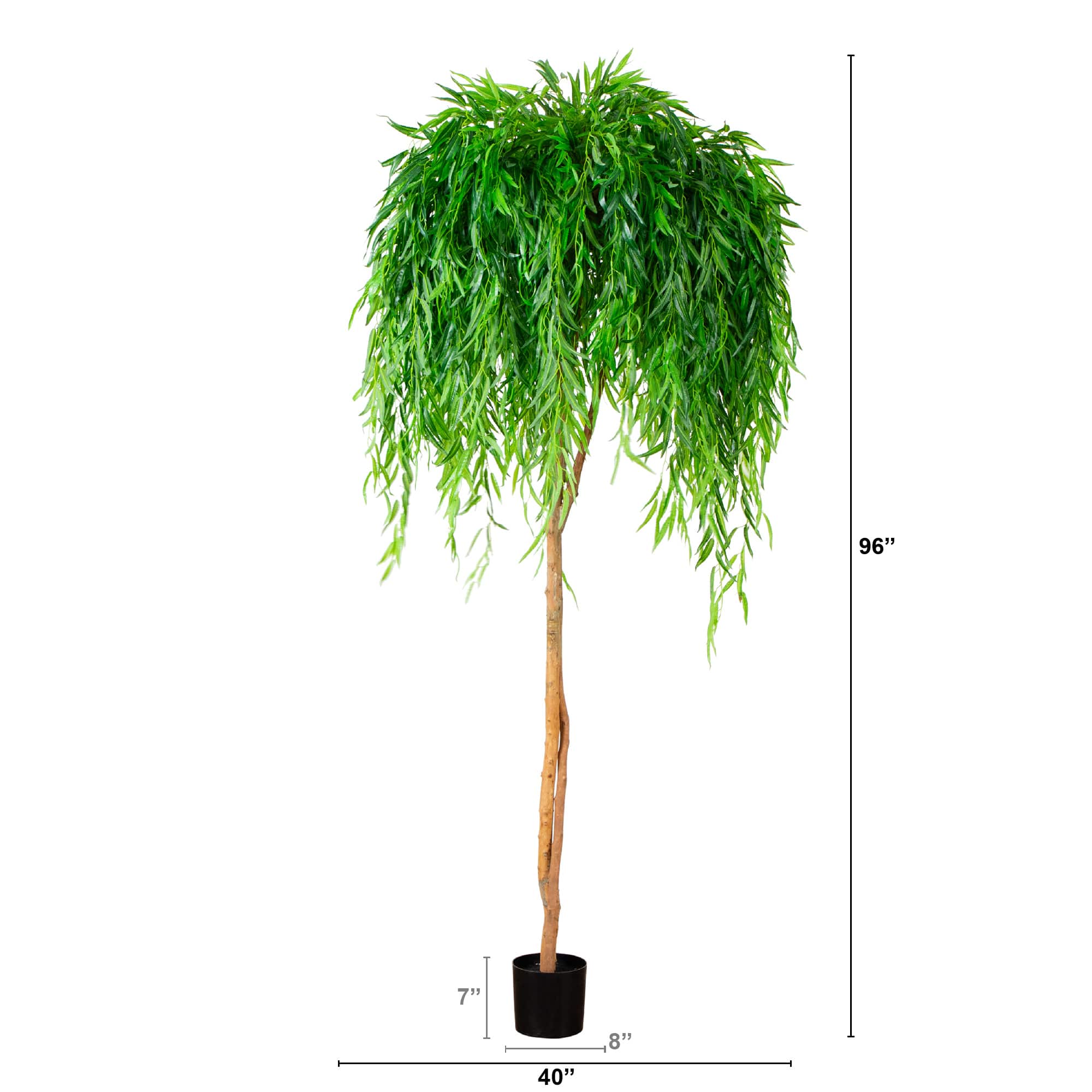 8ft. Real Touch Potted Willow Tree
