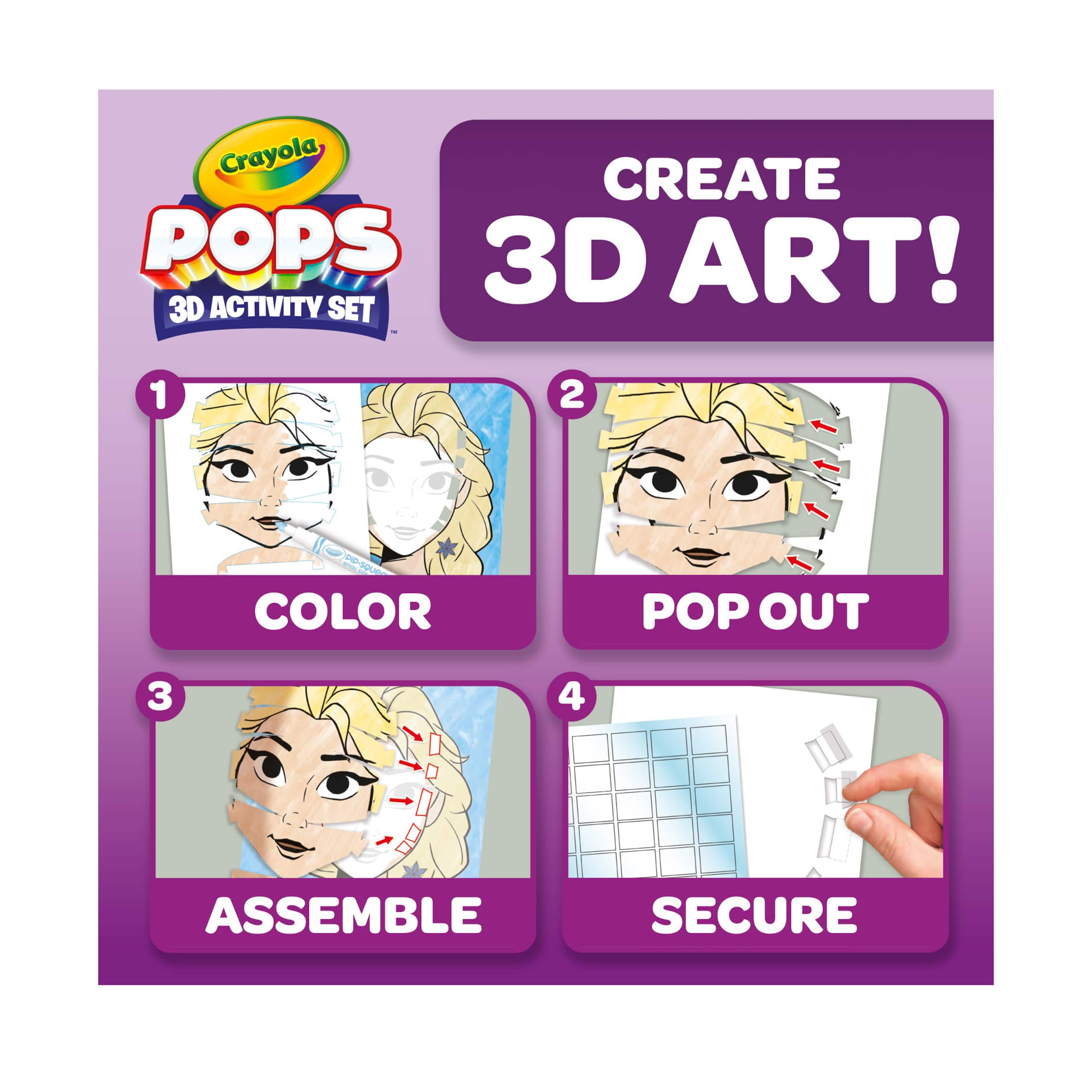 Crayola&#xAE; POPS 3D Disney&#xAE; Frozen Activity Set