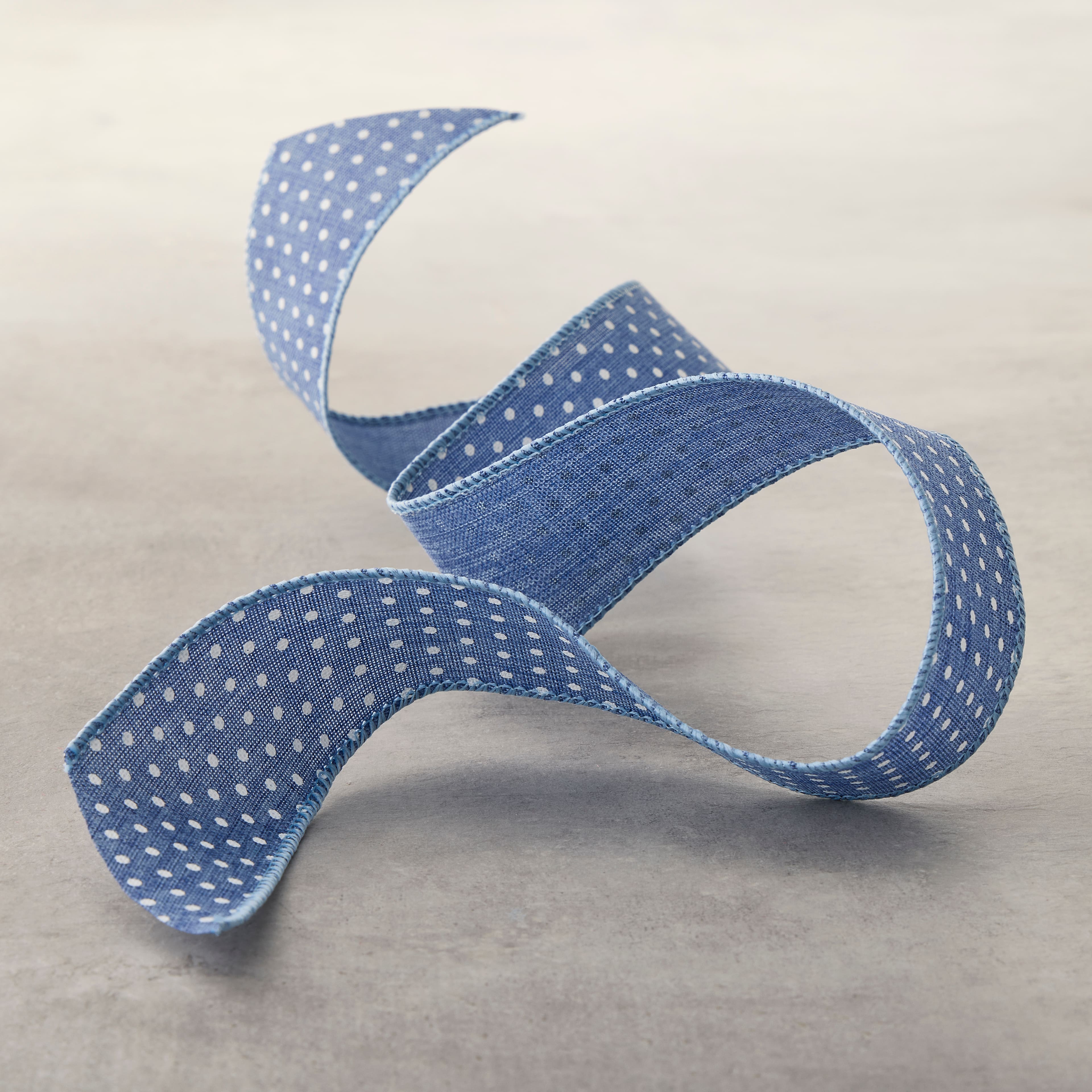 1.5&#x22; x 3yd. Wired Polka Dot Ribbon by Celebrate It&#x2122; Classic