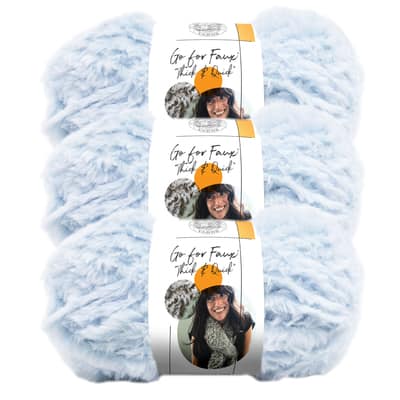 3 Pack Lion Brand® Go For Faux® Thick & Quick® Yarn