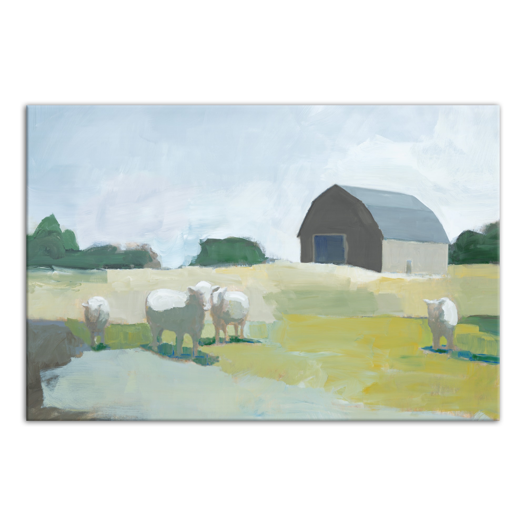 Barn Cows 20&#x22; x 30&#x22; Canvas Wall Art