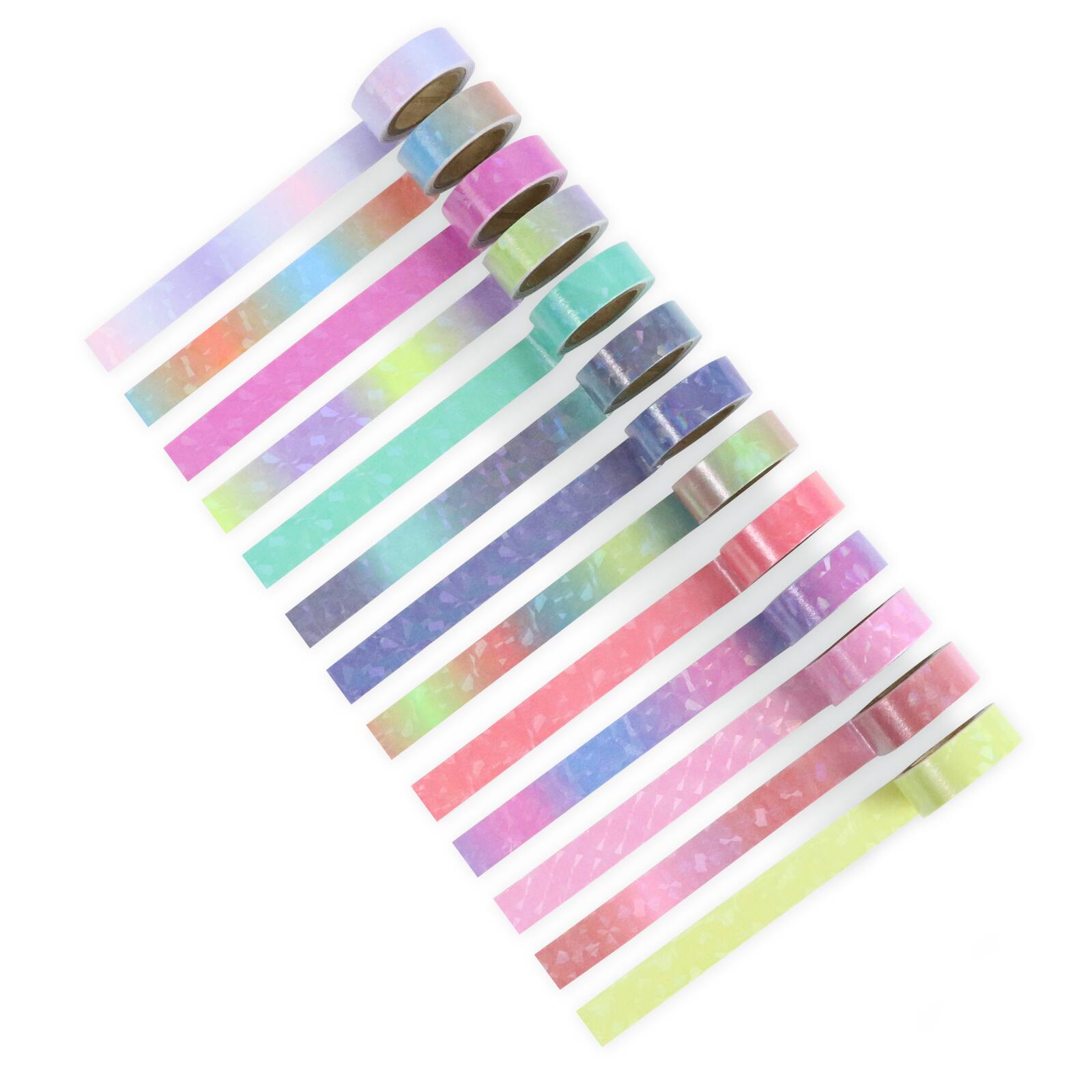 12 Pack: Ombre Rainbow Crafting Washi Tape Set by Recollections™