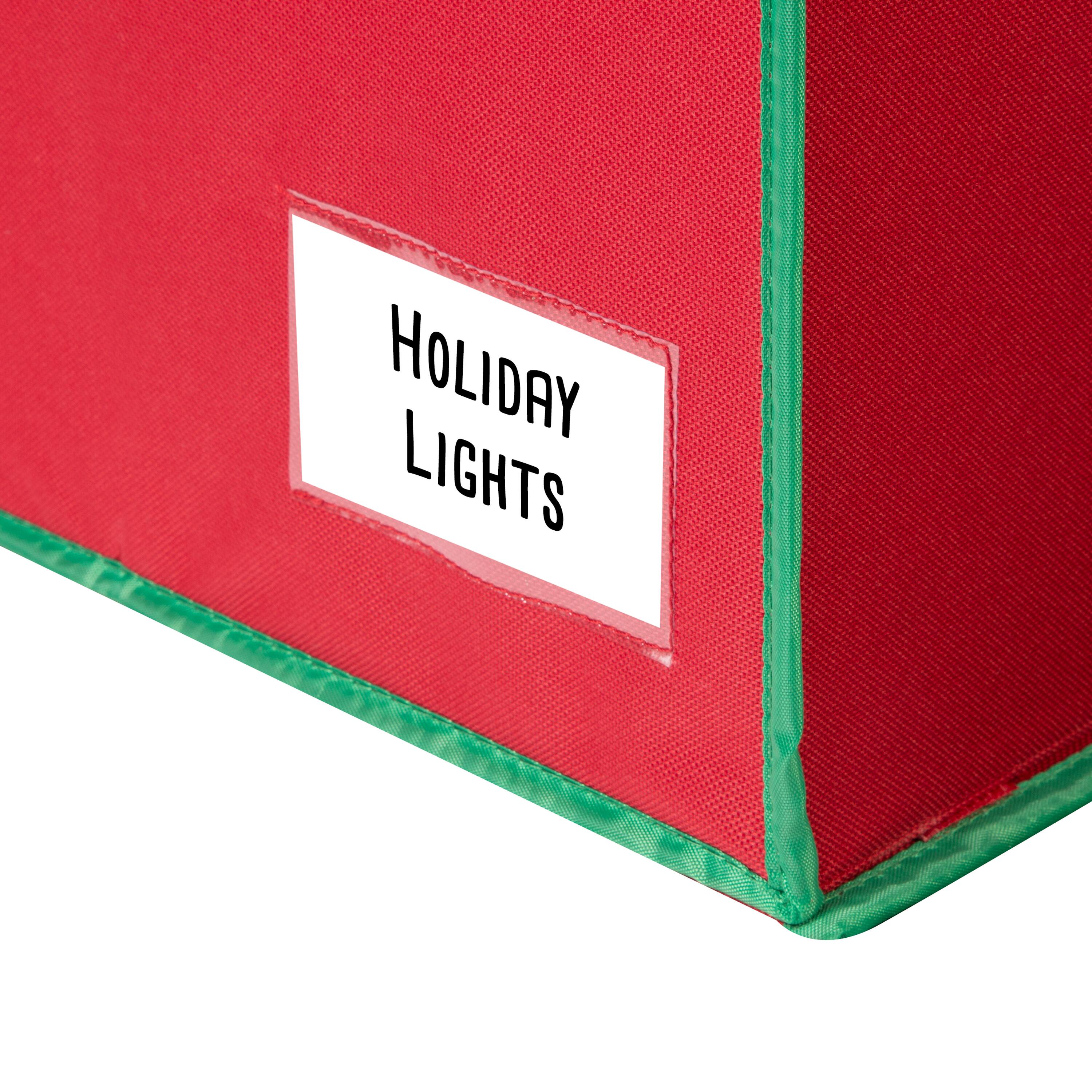 Honey Can Do Red Holiday Light Storage Box