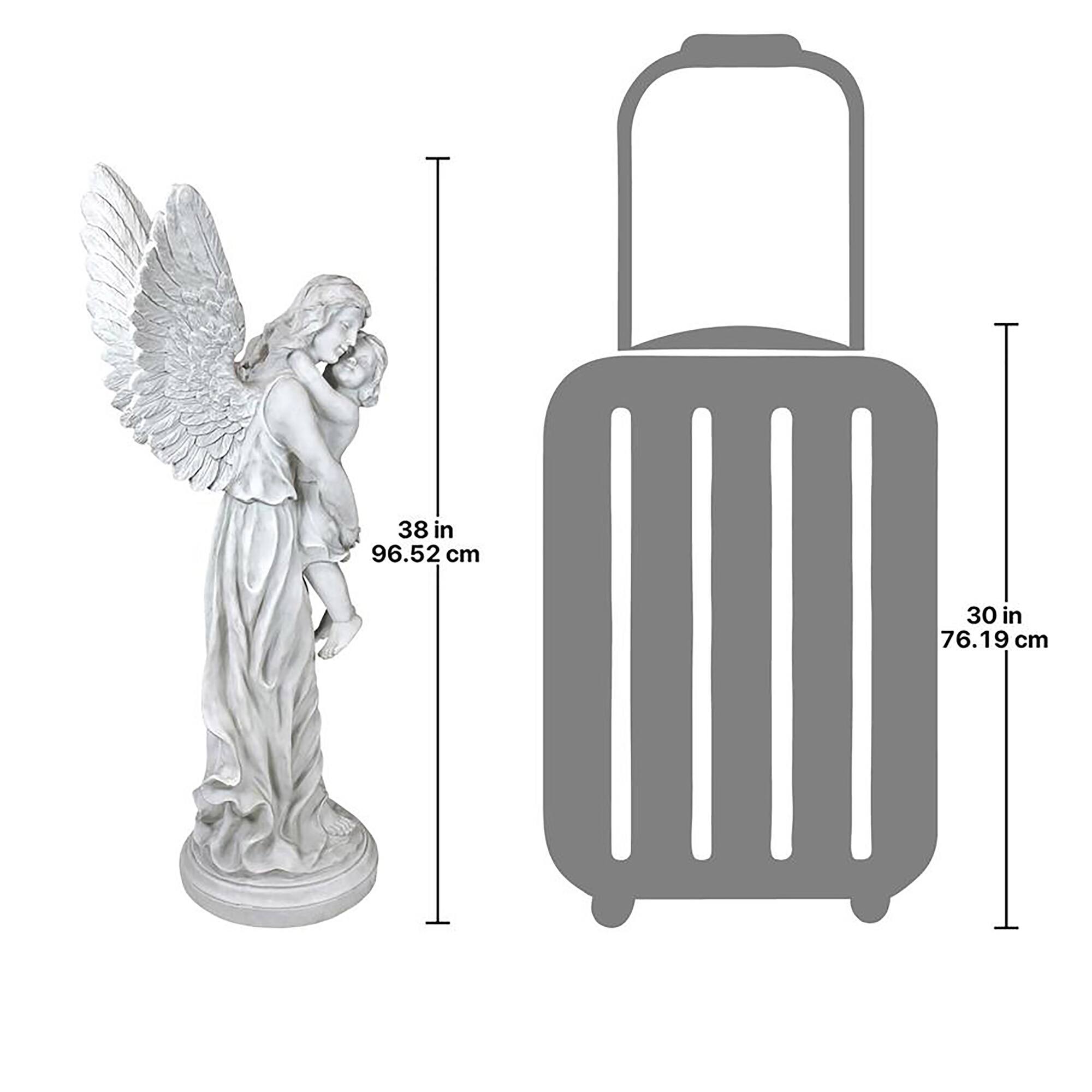 Design Toscano 38&#x22; Heaven&#x27;s Guardian Angel Garden Statue
