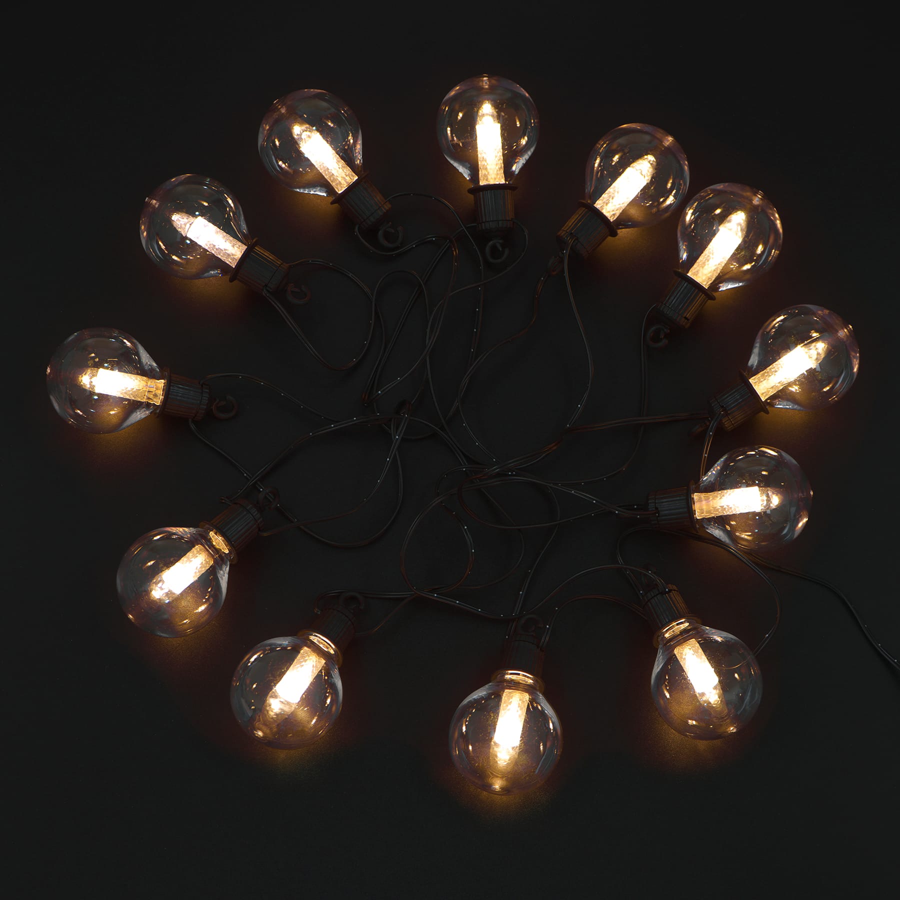 12ct. Warm White LED Shatterproof Globe Bulb String Lights by Ashland&#xAE;