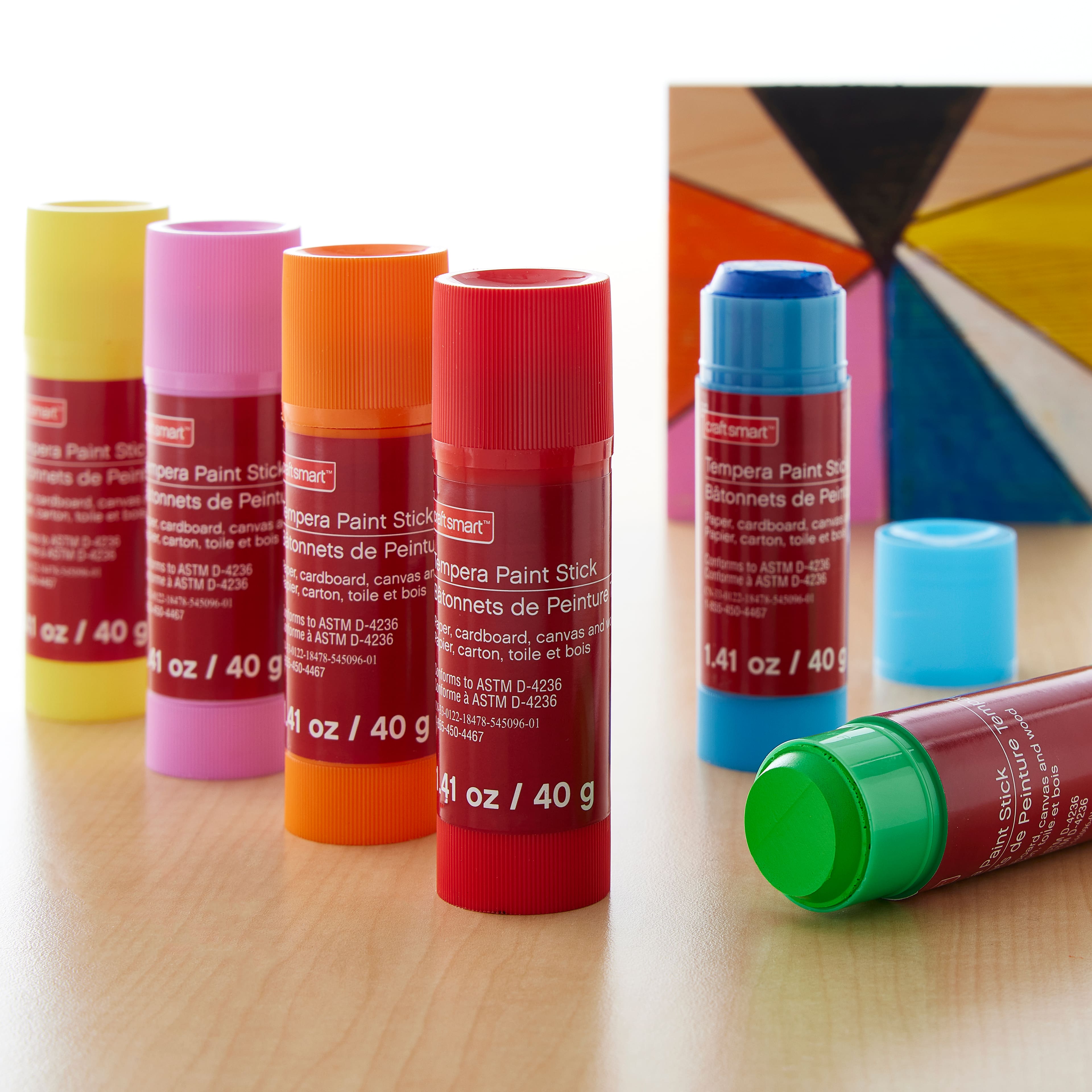 8 Count Basic Tempera Paint Sticks Pack By Craft Smart&#x2122;