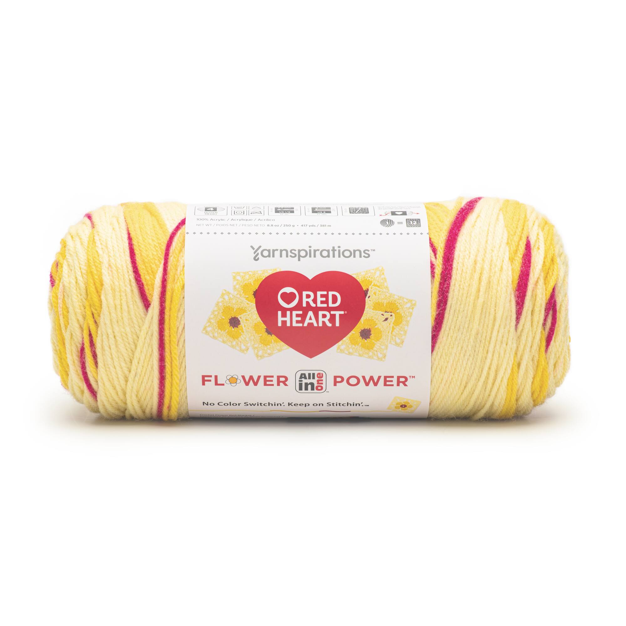 3 Pack Red Heart&#xAE; All In One Flower Power&#x2122; Yarn