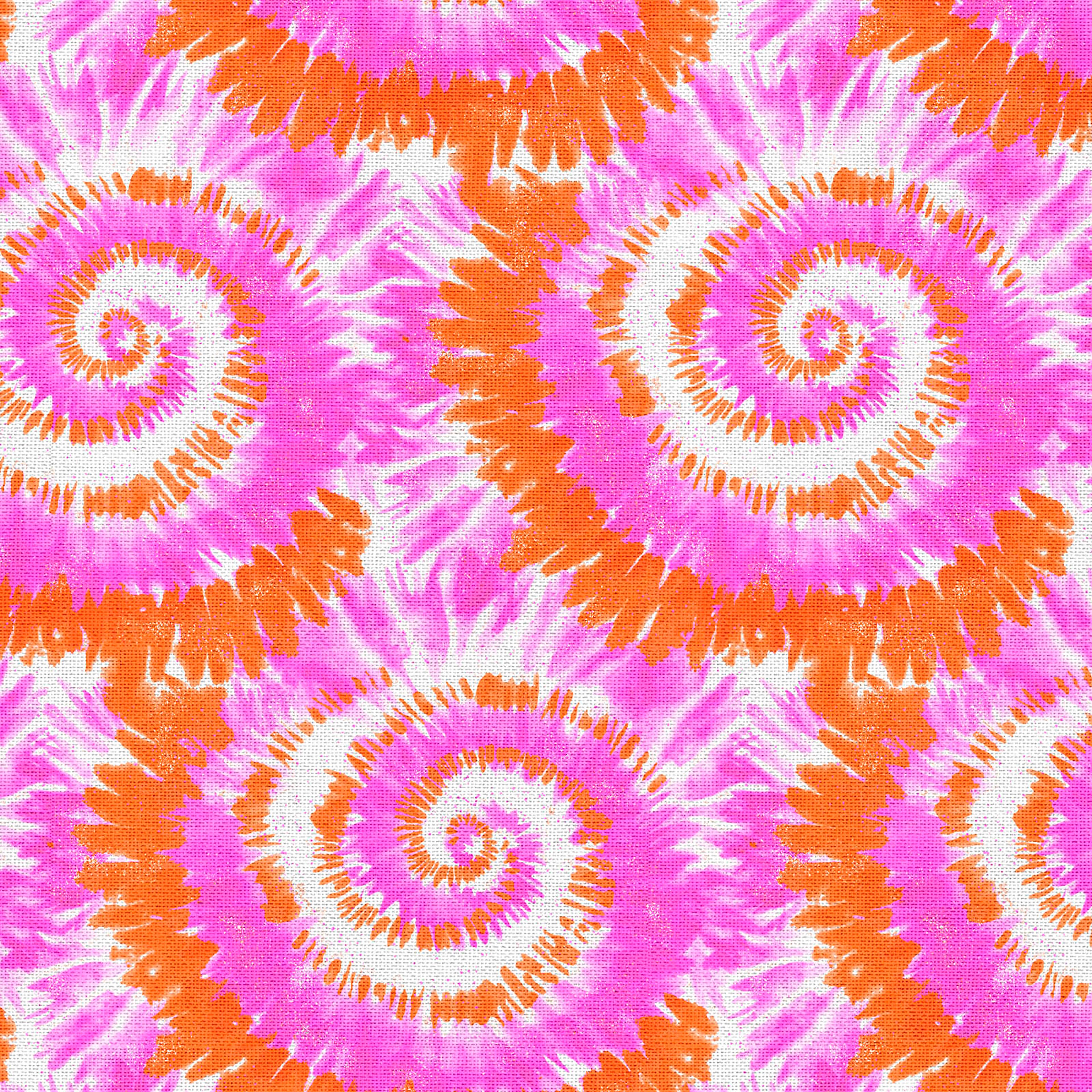 Fabric Editions Pink &#x26; Orange Tie Dye Cotton Fabric