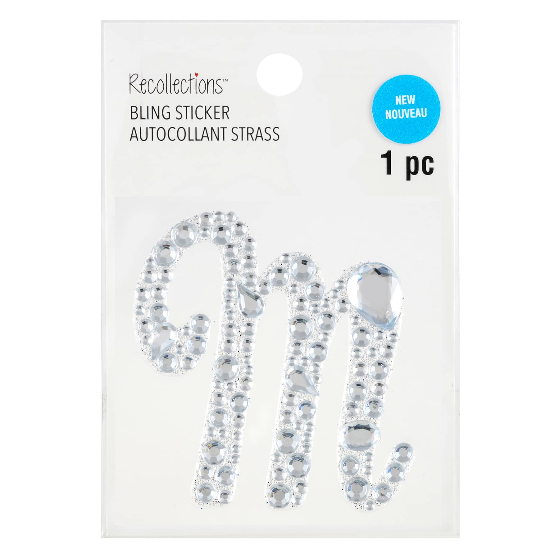 12 Pack: Bling Alphabet Letter Sticker by Recollections™ 