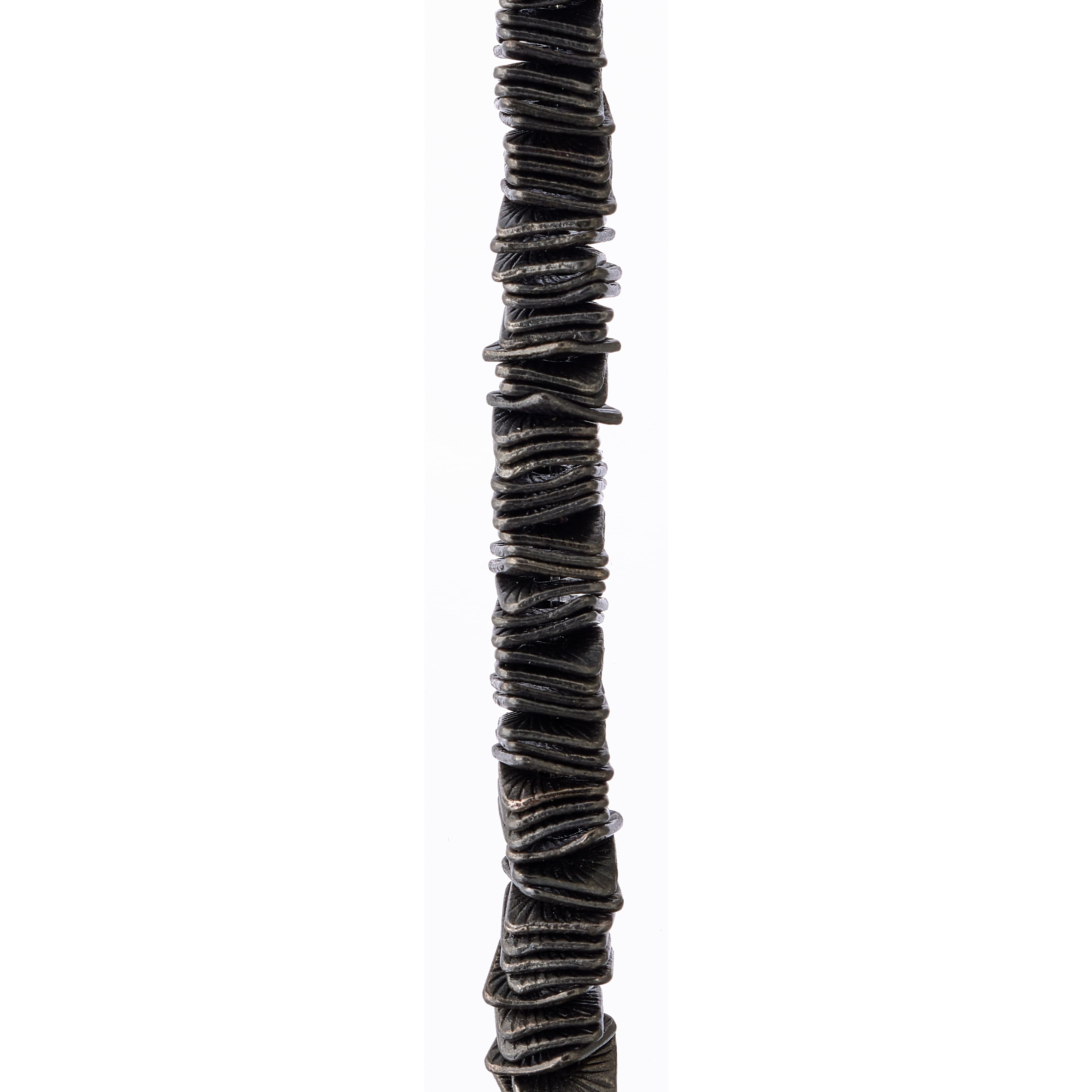 Metal Hammered Square Beads, 6mm by Bead Landing&#x2122;