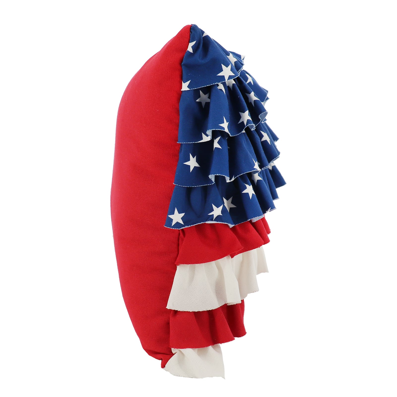 19.5&#x22; x 12&#x22; Ruffle Flag Throw Pillow by Celebrate It&#x2122;