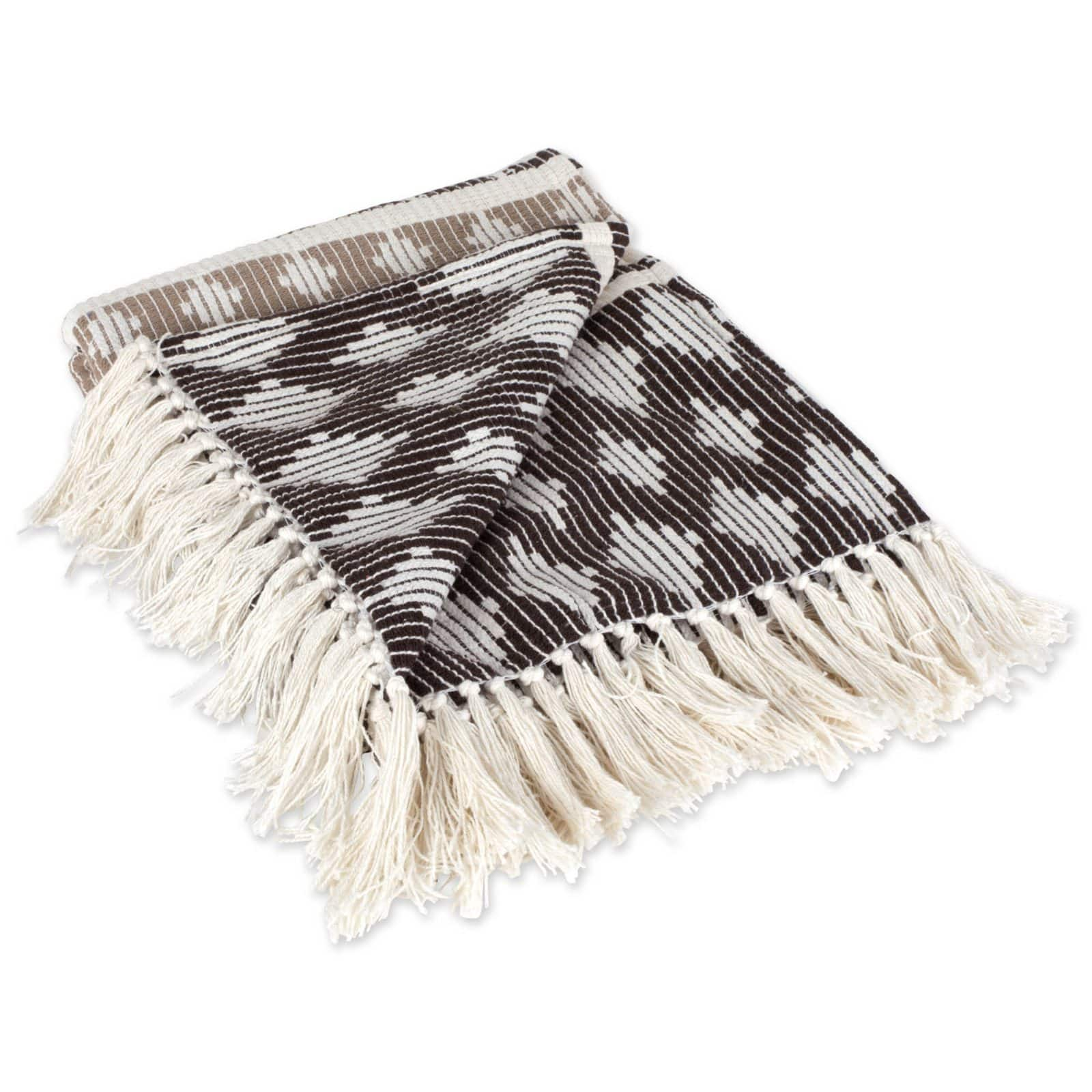 DII® Dark Brown & Stone Colby Southwest Throw | Michaels®