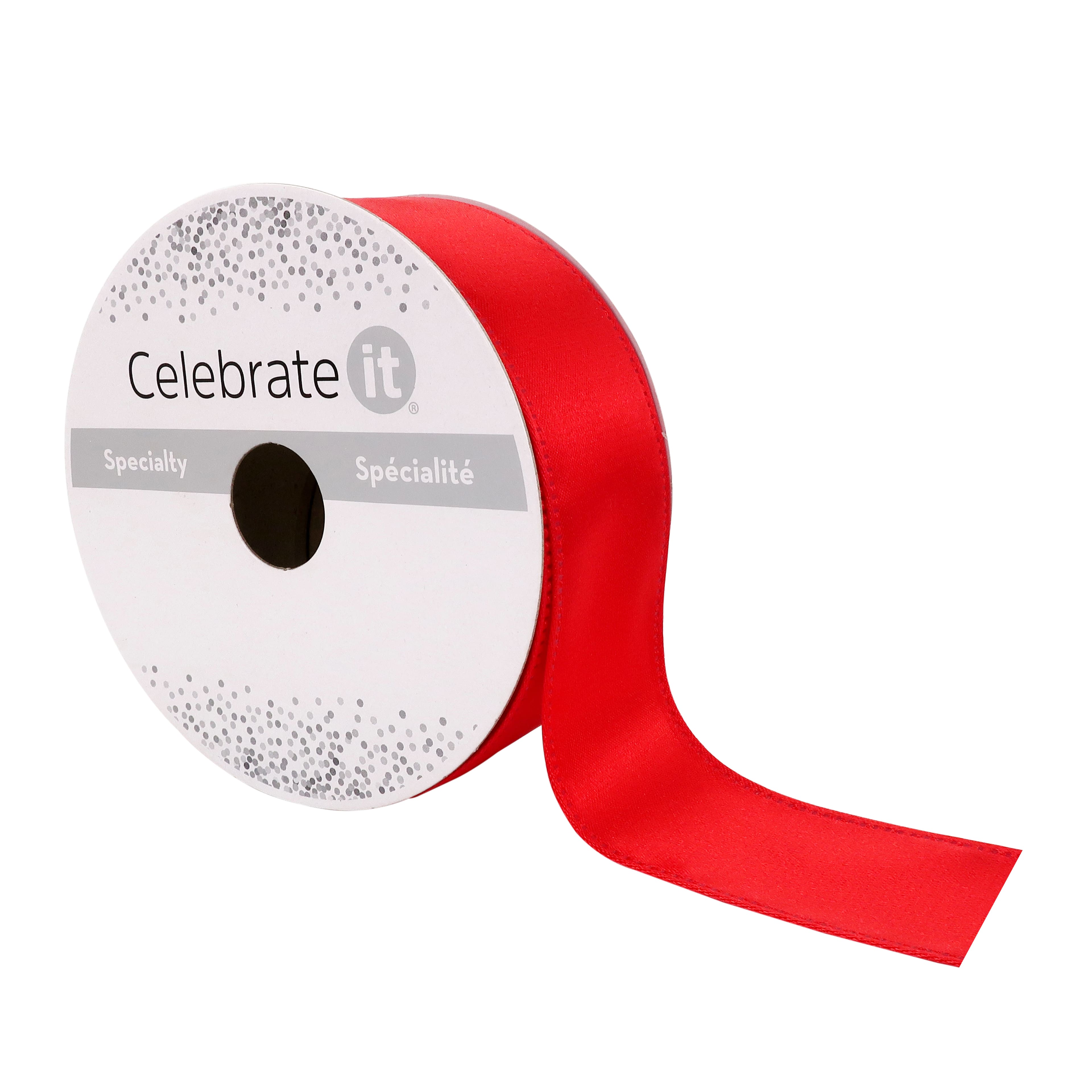 12 Pack: 1.5&#x22; x 15yd. Satin Wired Ribbon by Celebrate It&#xAE; Specialty