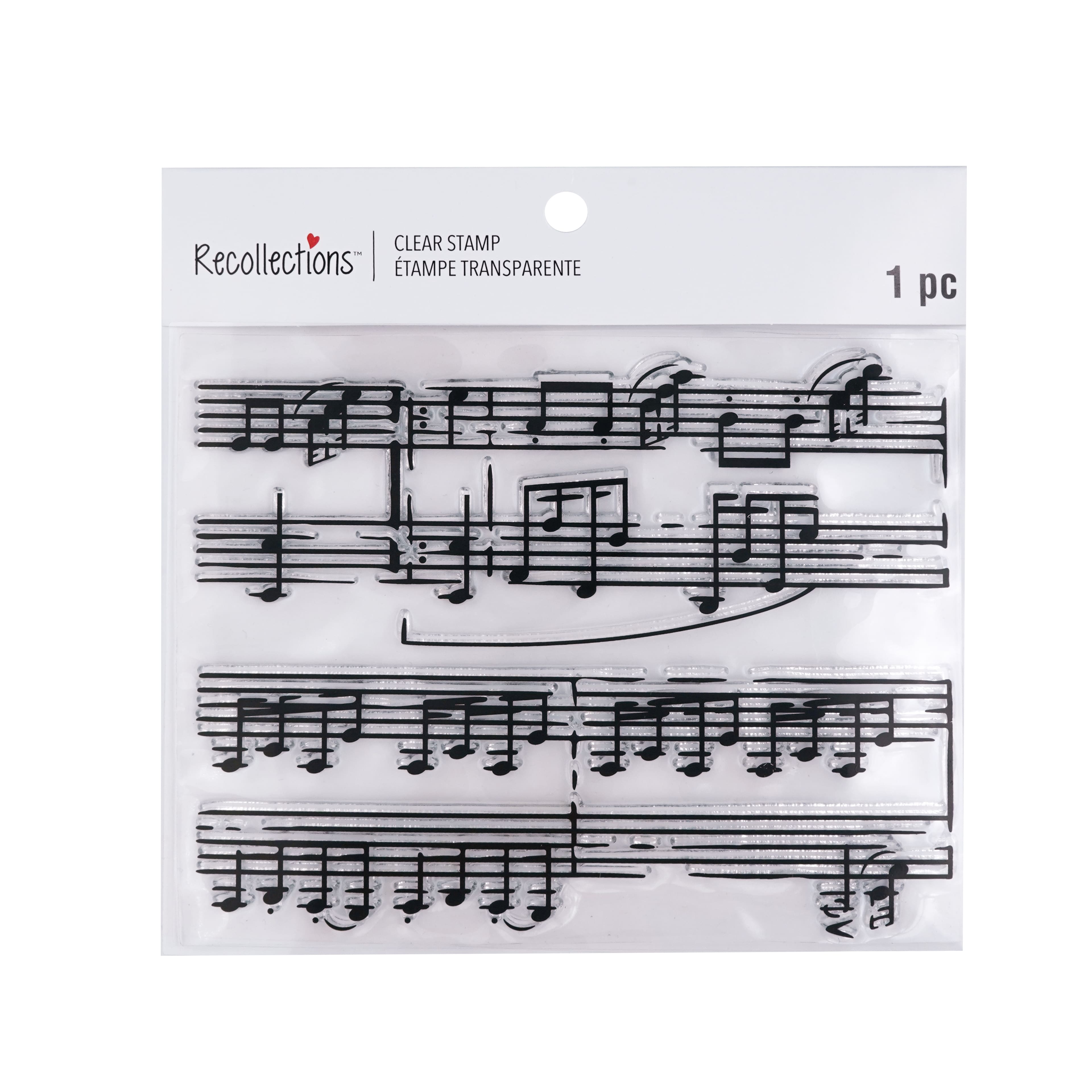 Sheet Music Clear Stamp by Recollections™