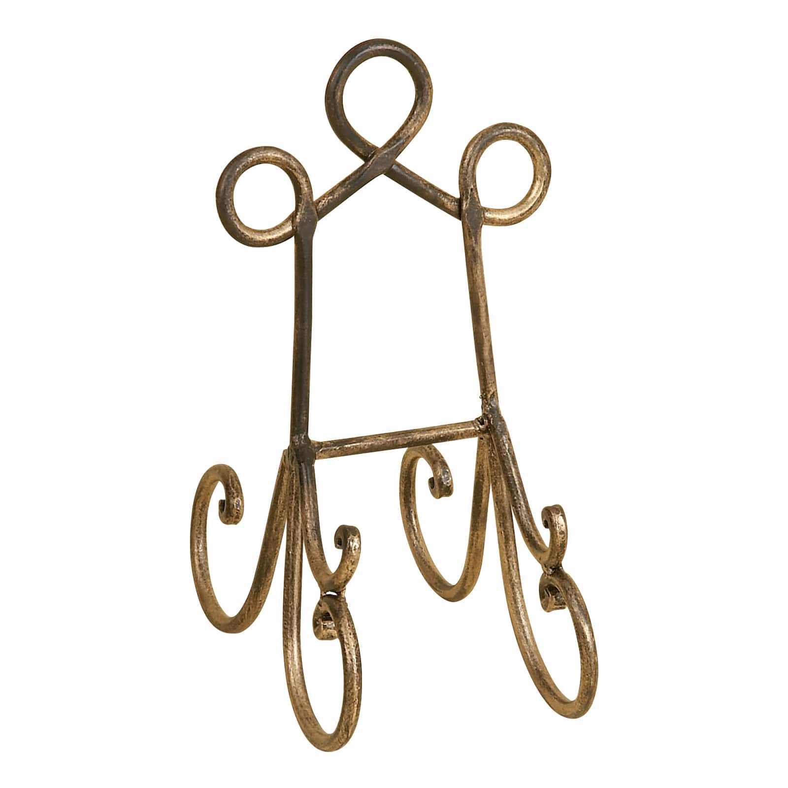 9&#x22; Brown Metal Traditional Easel