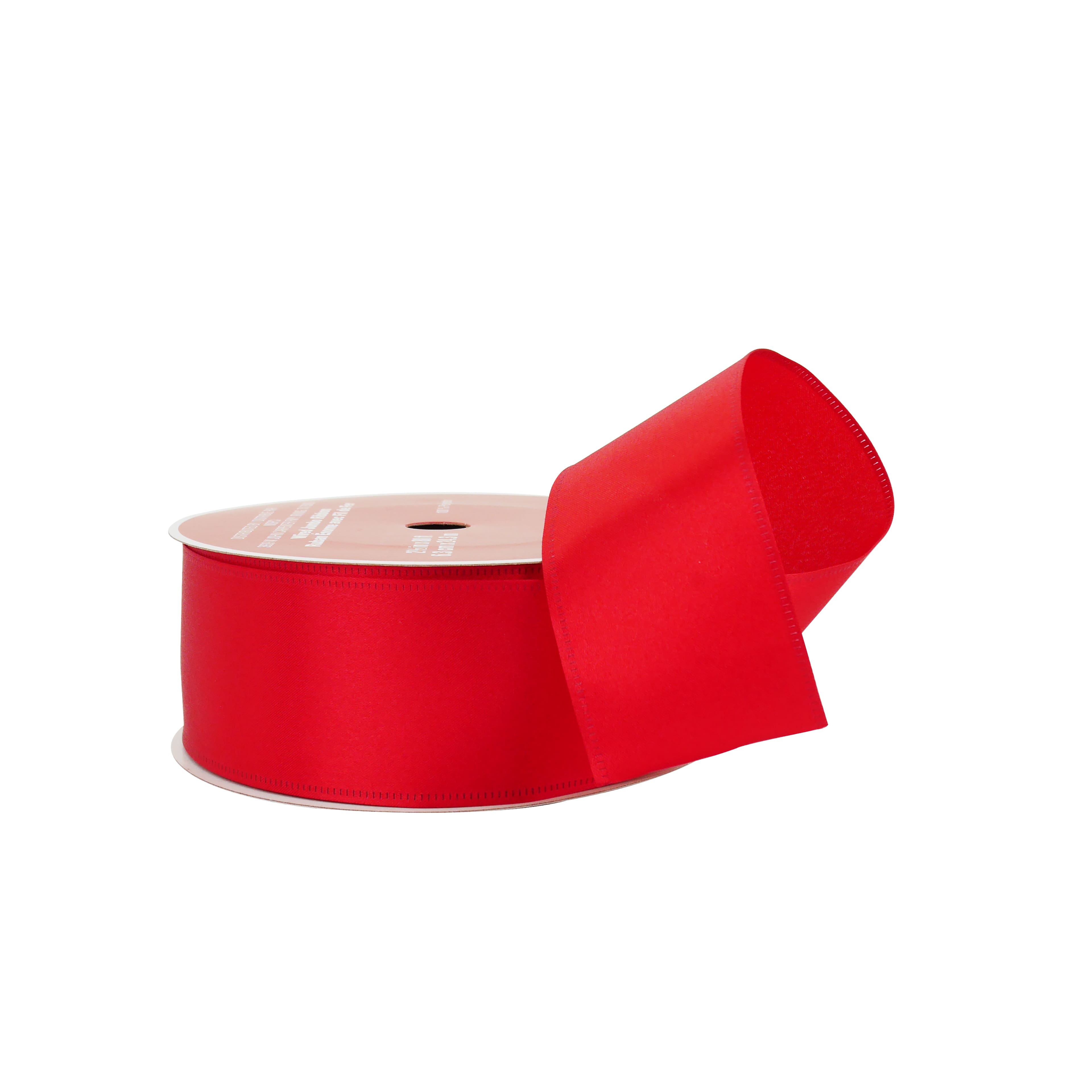2.5&#x22; x 80ft. Red Satin Wired Jumbo Ribbon by Celebrate It&#xAE;
