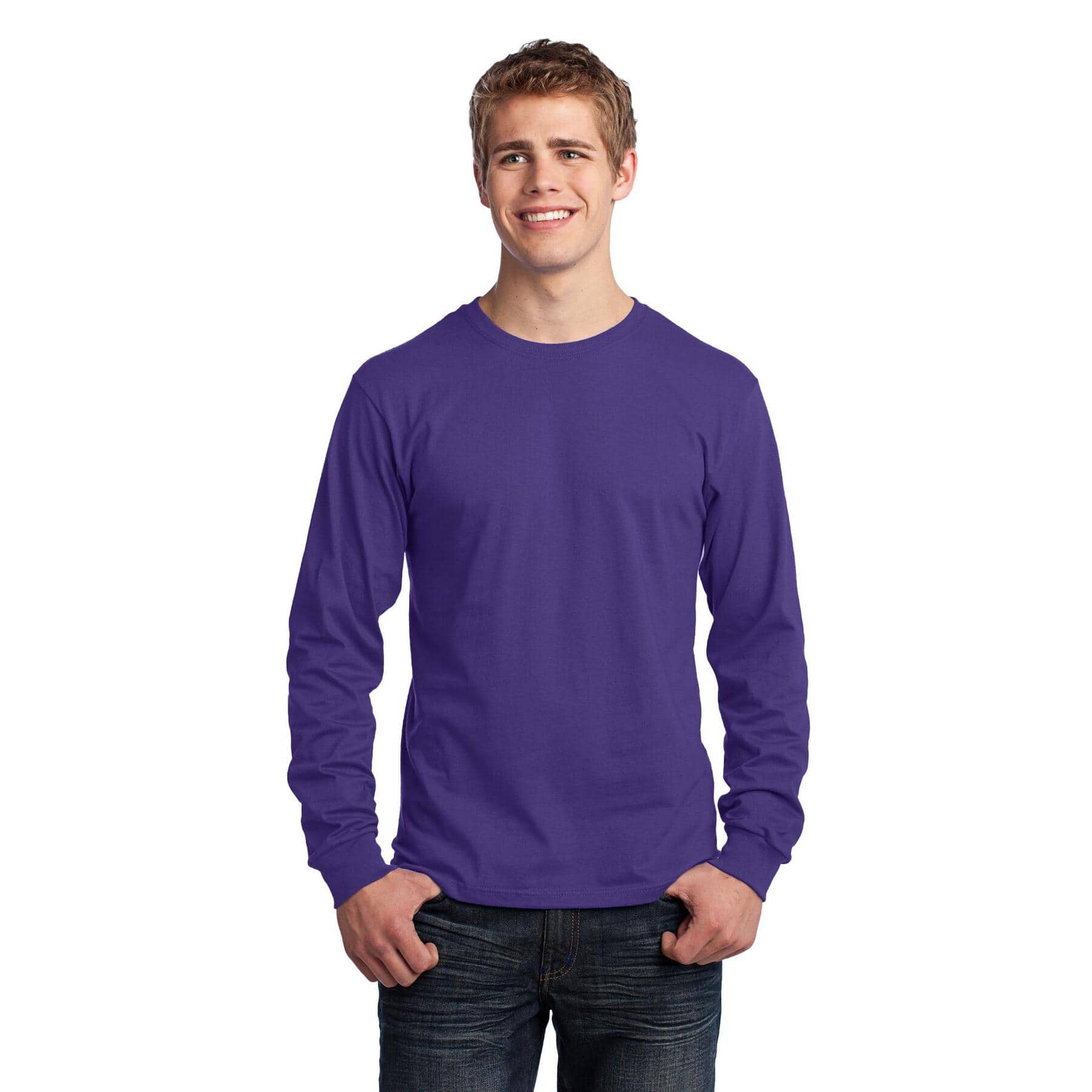 Port & Company® Long Sleeve Adult Core Cotton T-Shirt