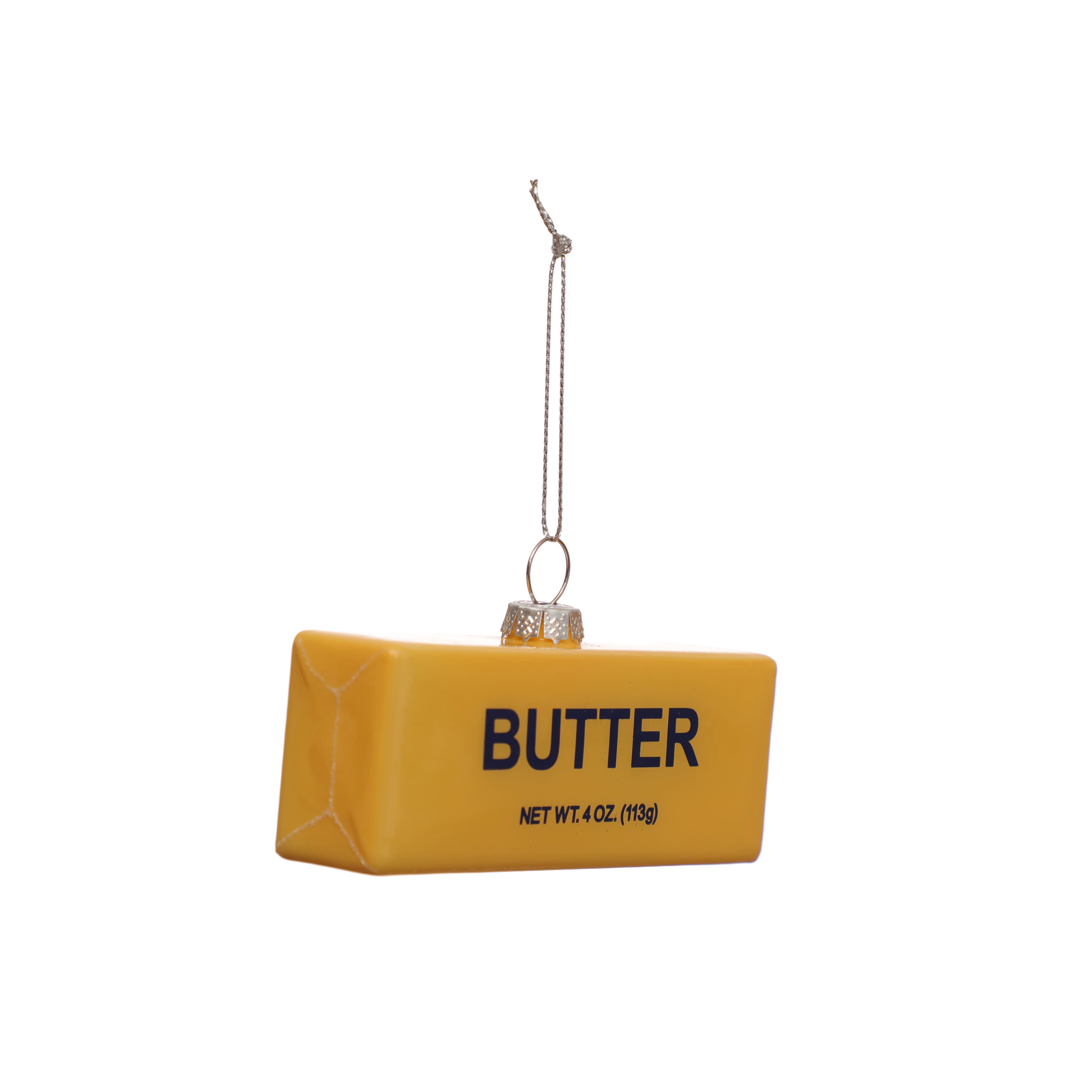 4&#x22; Yellow Butter Stick Glass Ornament by Ashland&#xAE;
