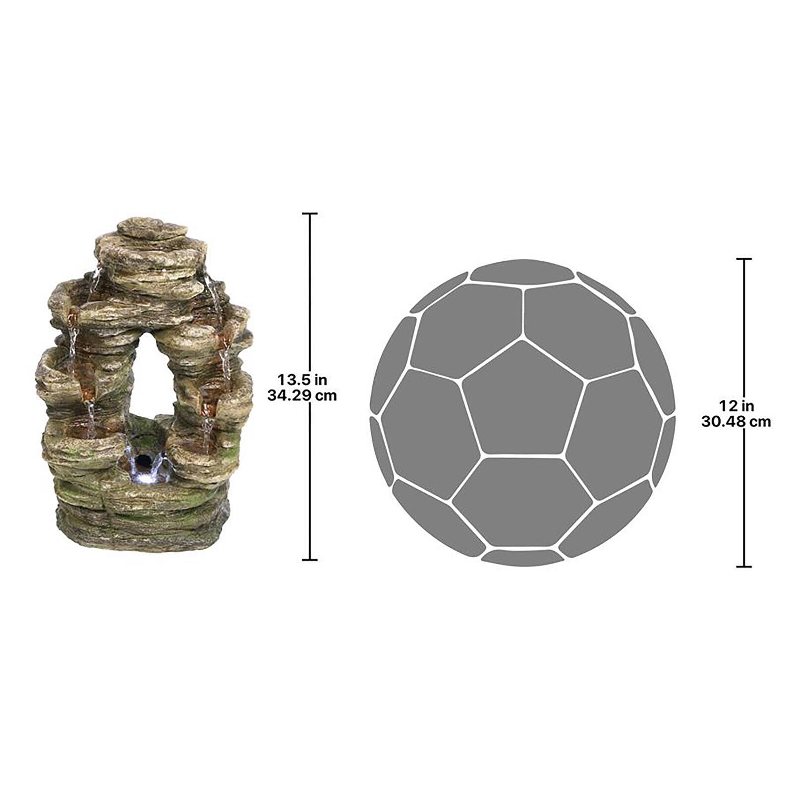 Design Toscano Horseshoe Bend Illuminated Garden Fountain