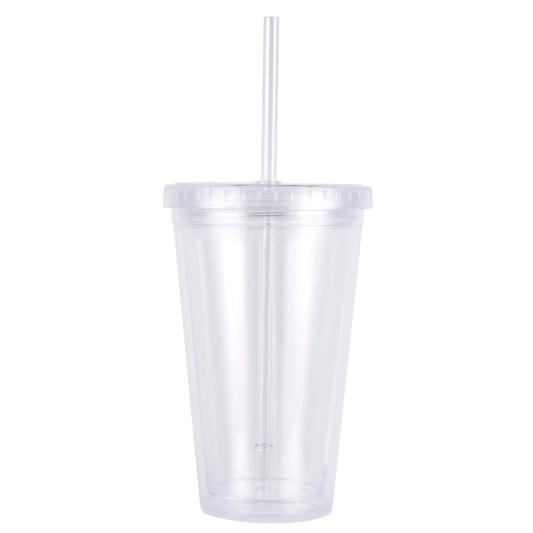 ArtMinds 18.5 Ounce Plastic Bottle with Straw