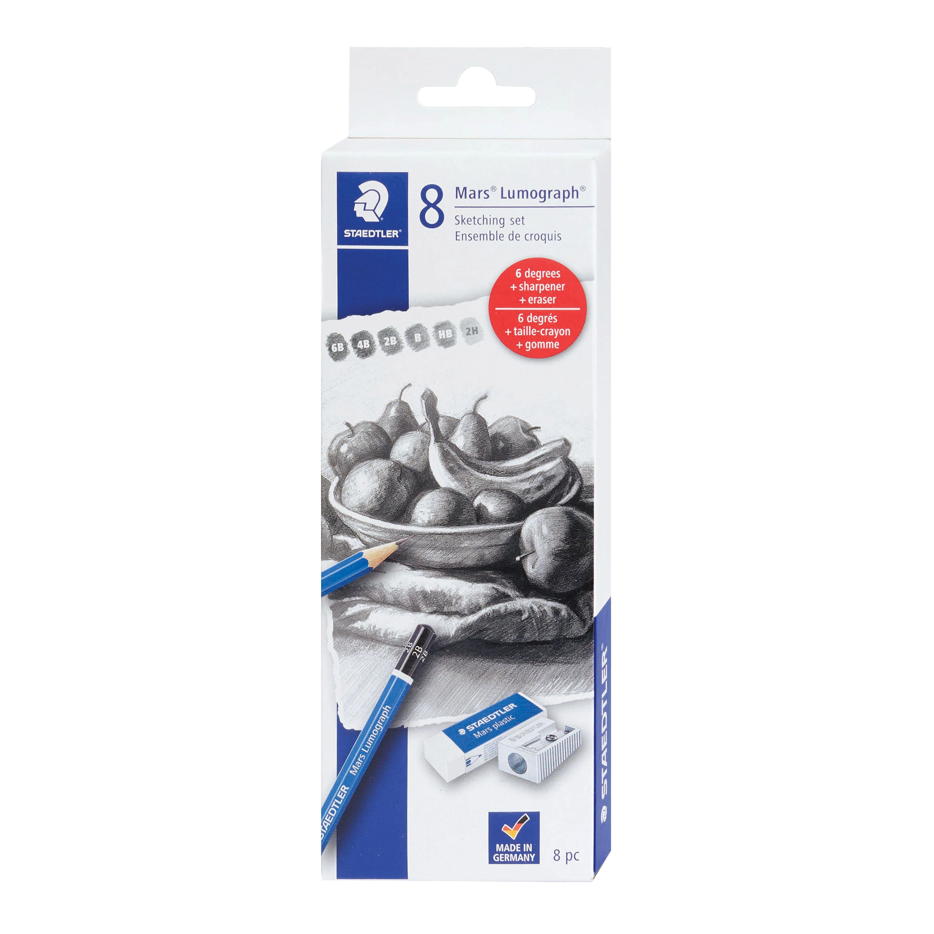 STAEDTLER® Mars® Lumograph® 8 Piece Sketching Set