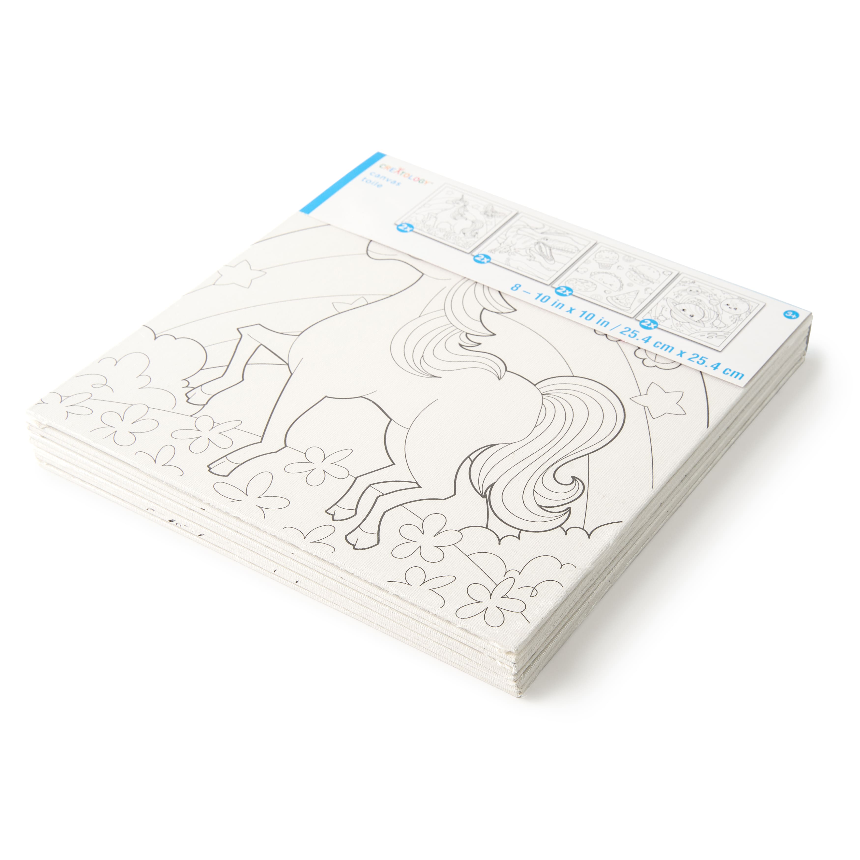 Pre-Printed Canvas Panels By Creatology™, 8 Pack