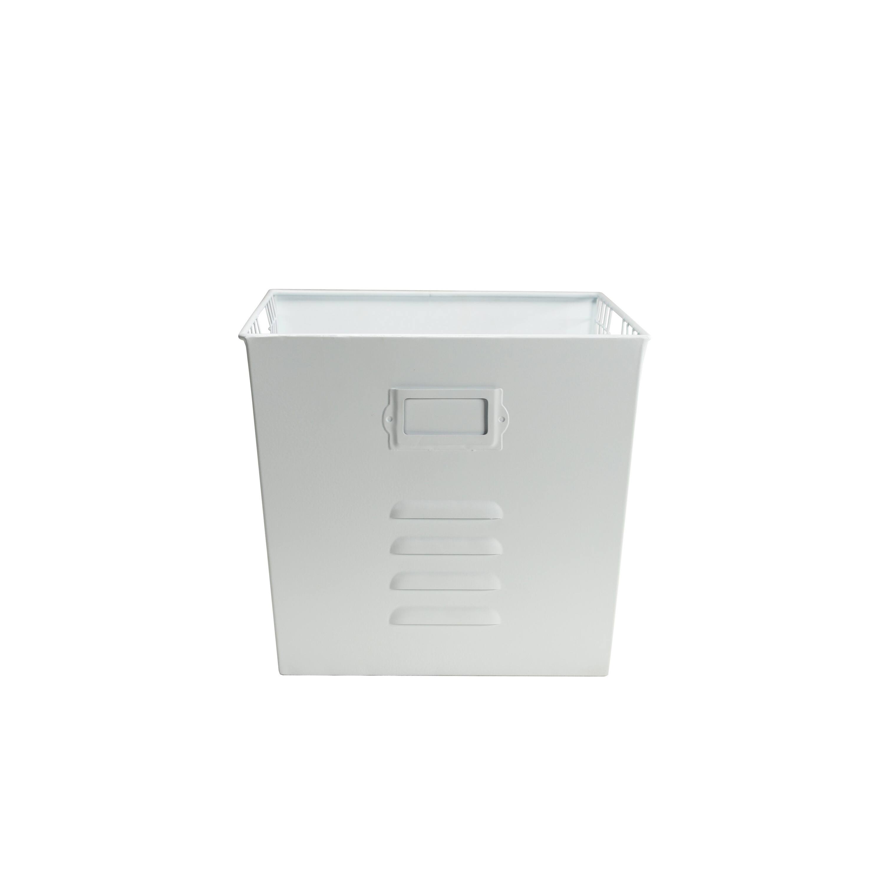 13&#x22; White Wire Multifunctional Basket