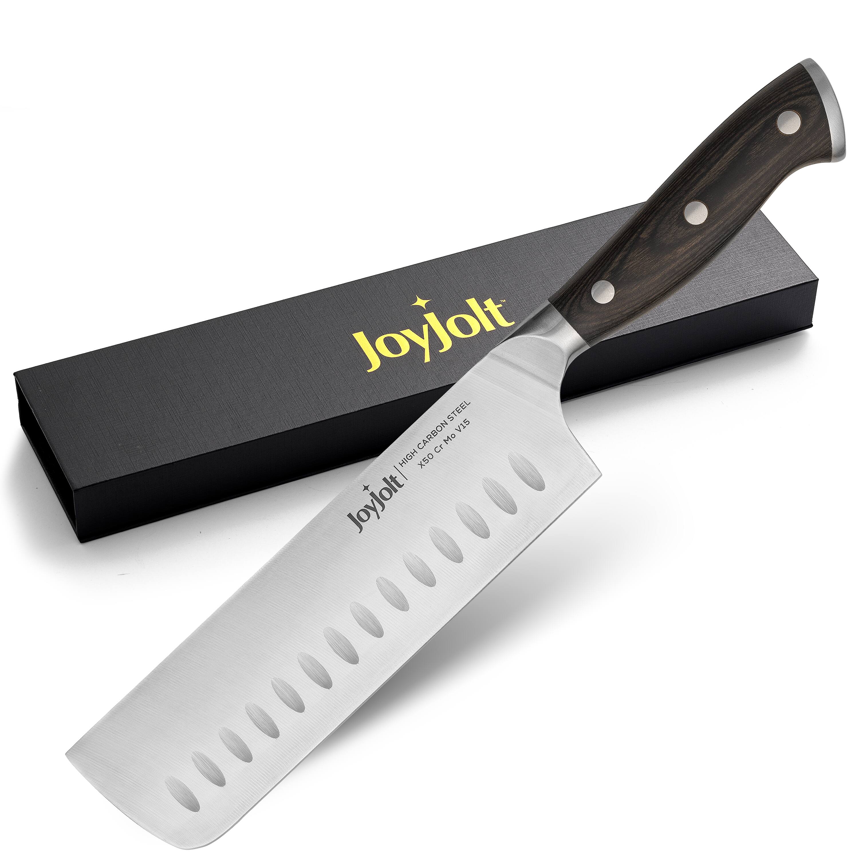 JoyJolt® 7" High Carbon Steel Nakiri Knife