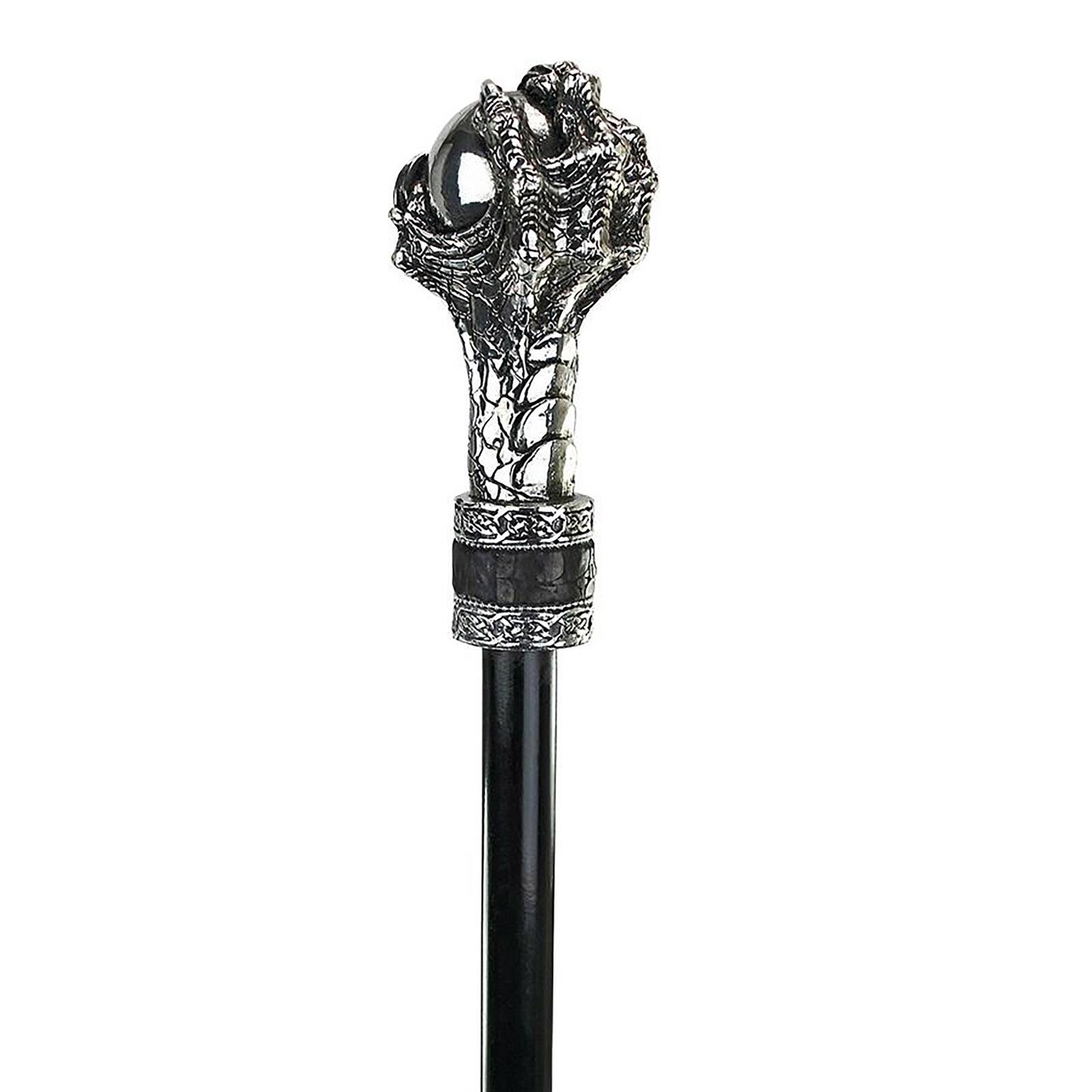 Design Toscano Dragonsthorne Collection 38.5" Dragons Grasp Gothic Walking Stick
