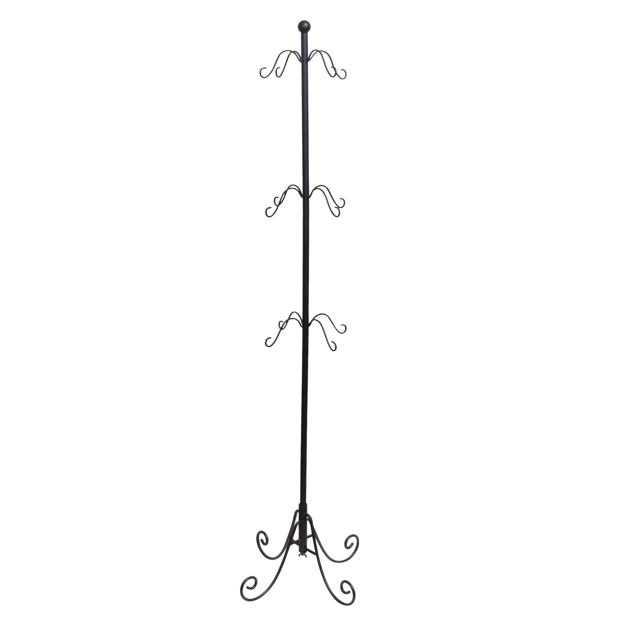 Haute Decor 54&#x22; Black Adjustable Christmas Stocking Tree Stand