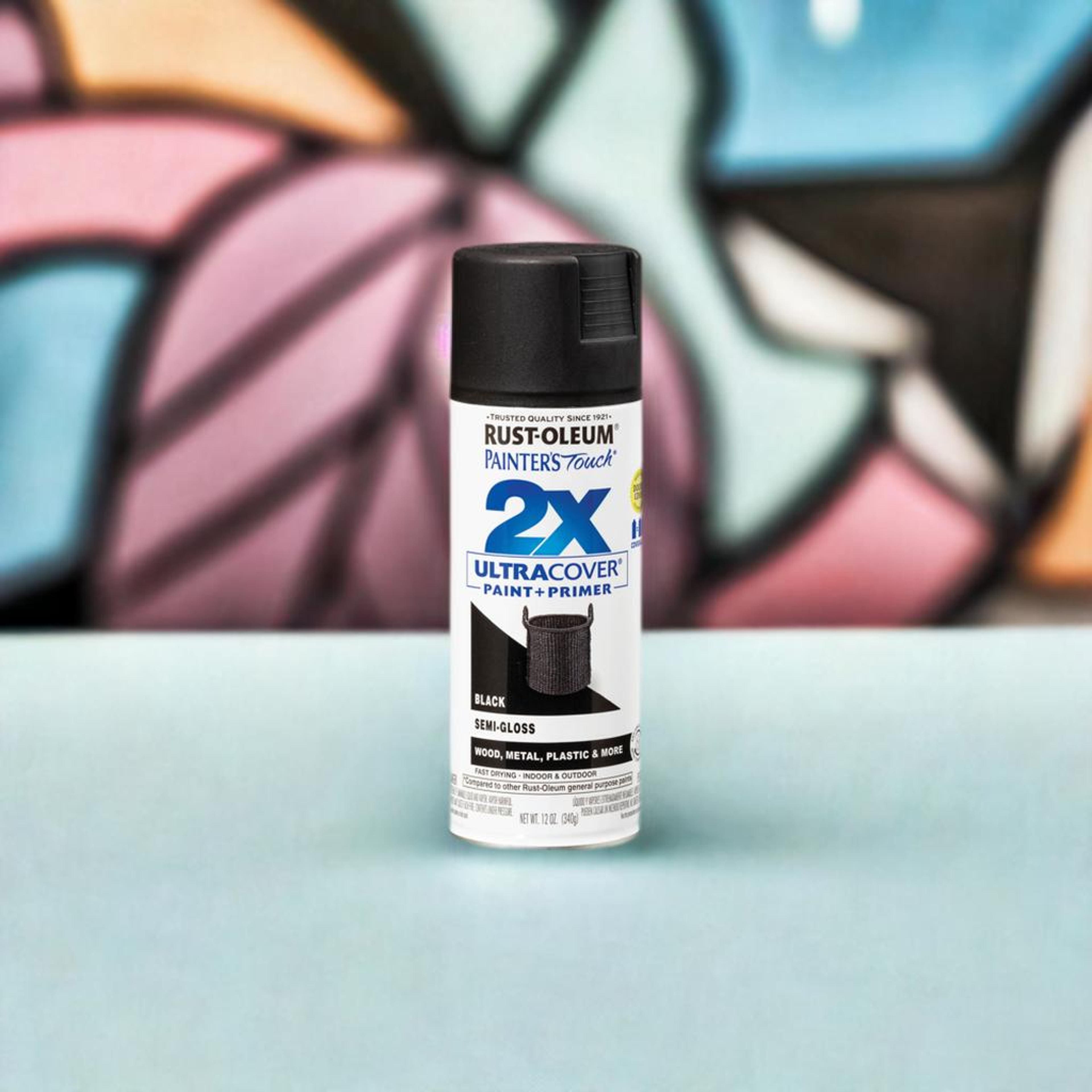 Painter&#x27;s Touch&#xAE; 2X Ultra Cover&#xAE; Black Semi-Gloss Spray Paint
