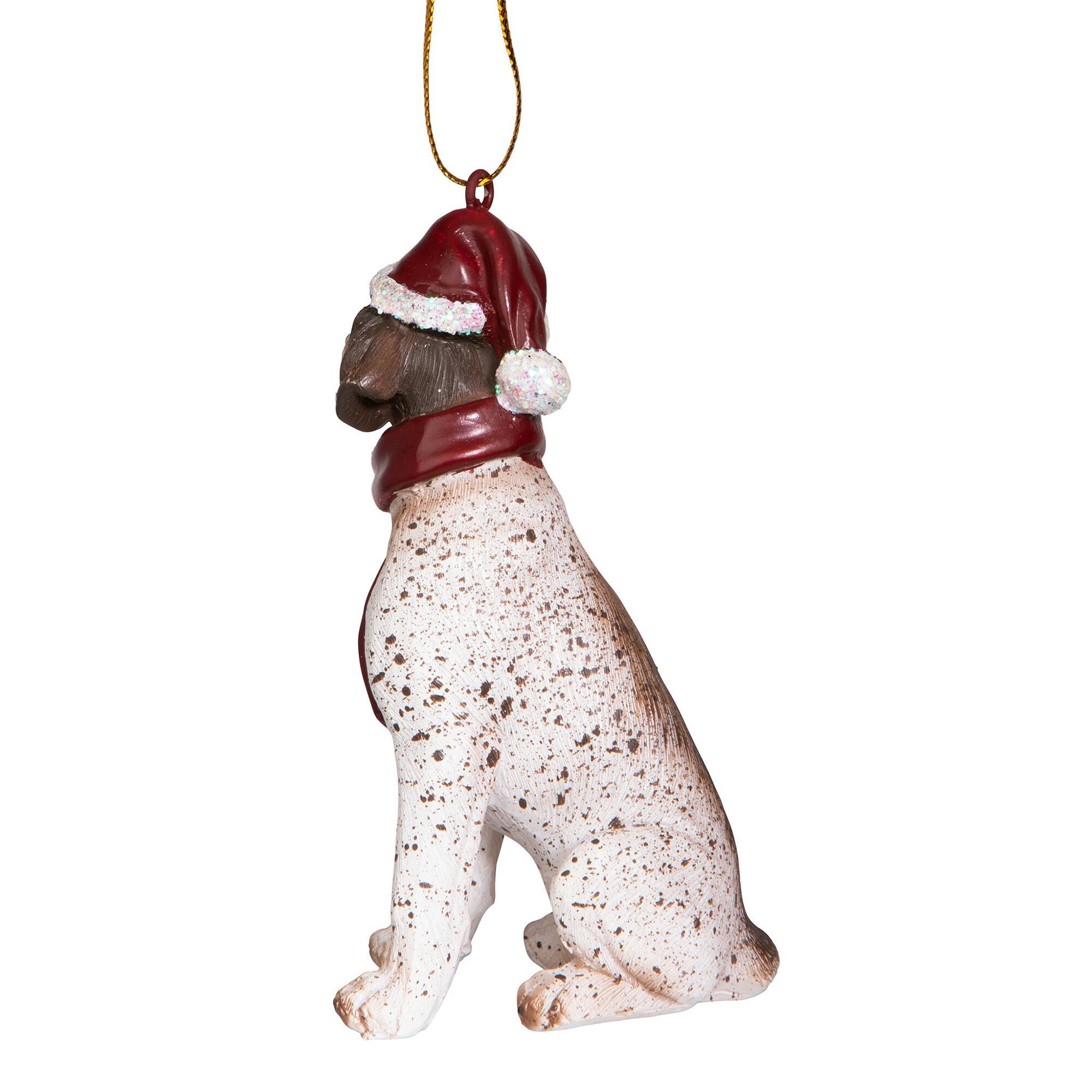 3.5" Pointer Holiday Dog Ornament