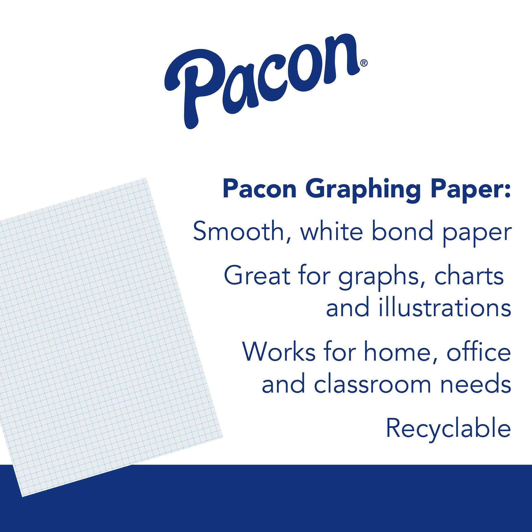 Pacon® 8" x 10.5" Graphing Paper, 6 Packs of 80 Sheets