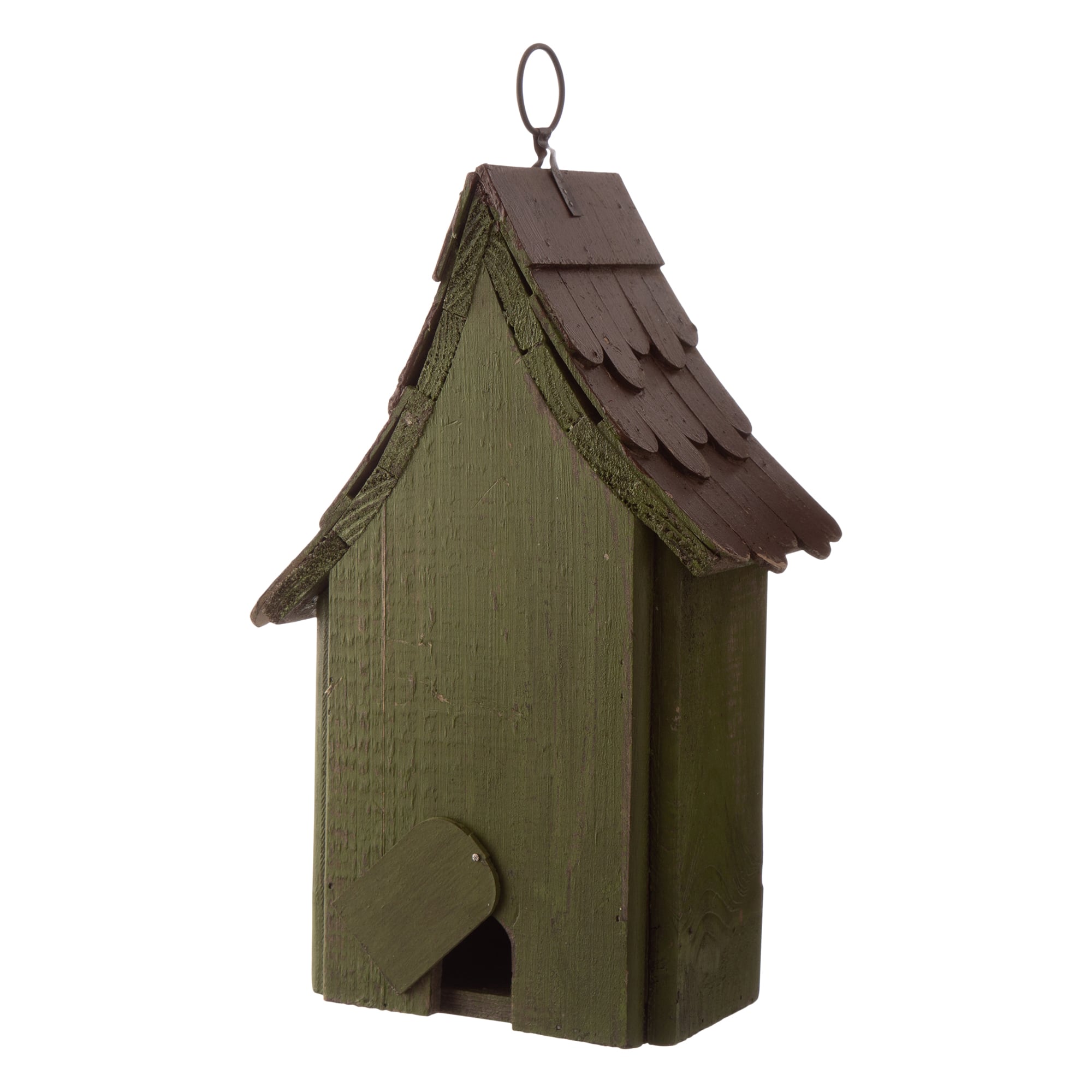 Glitzhome&#xAE; 11.61&#x22; Distressed Wooden Birdhouse