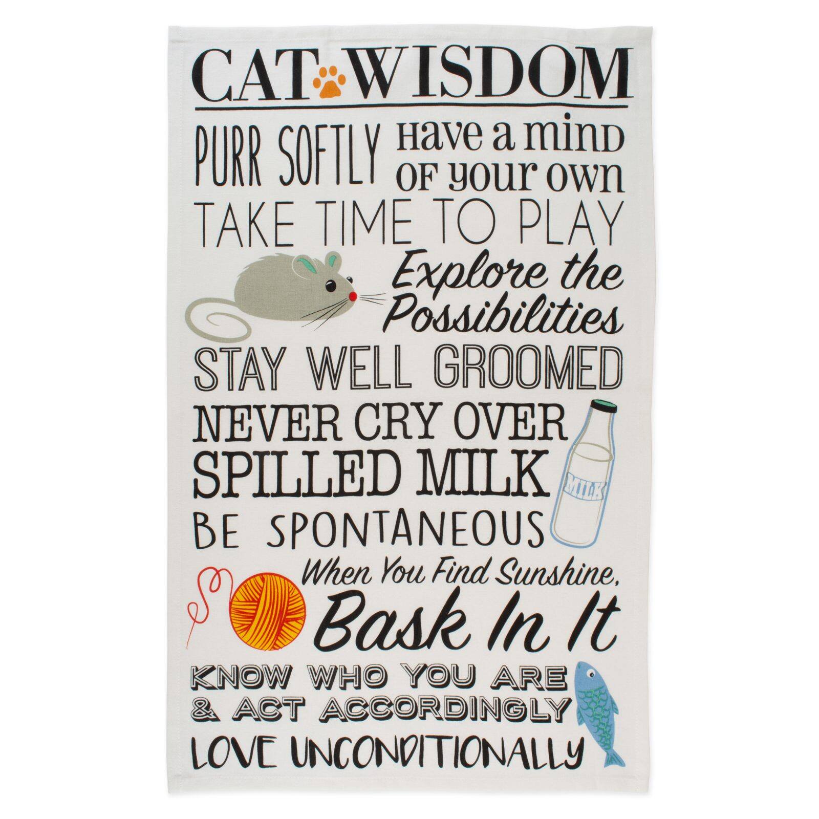 DII® Cat Prints Dishtowel Set