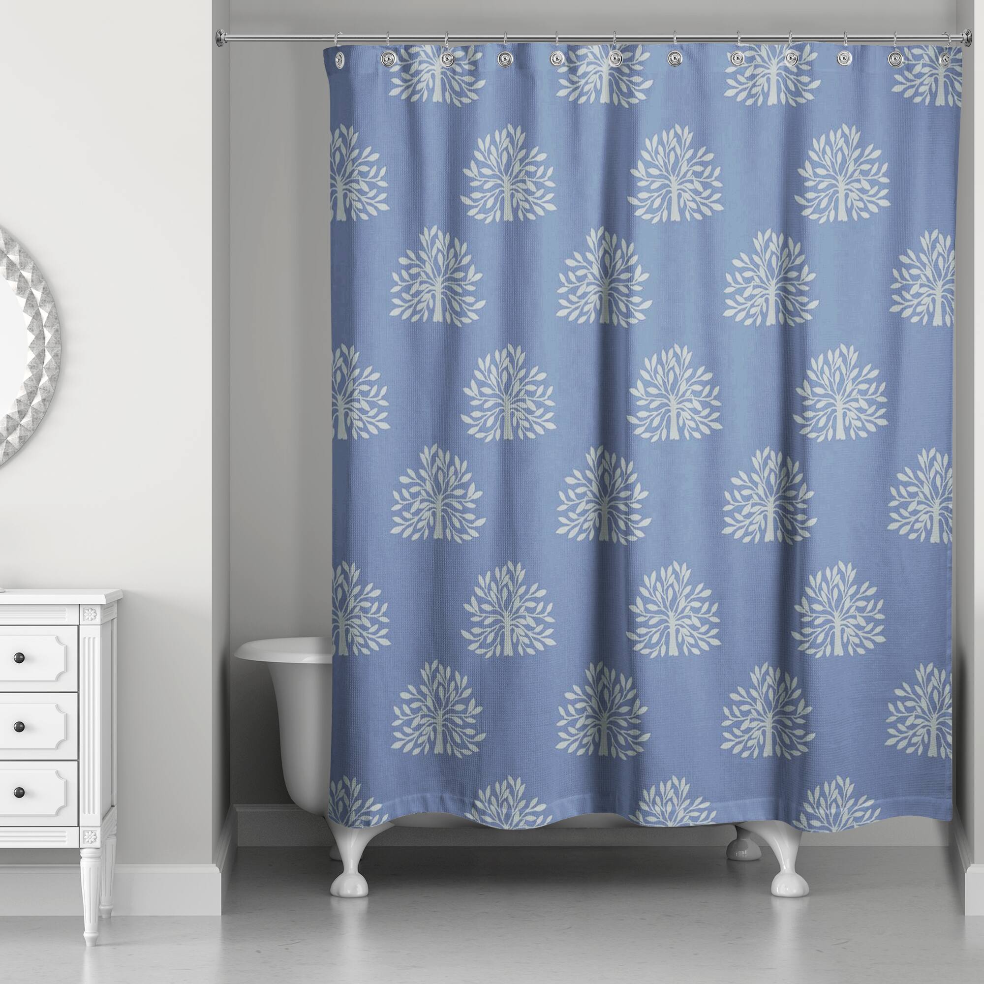 Blooming Bush Shower Curtain, 71&#x22; x 74&#x22;