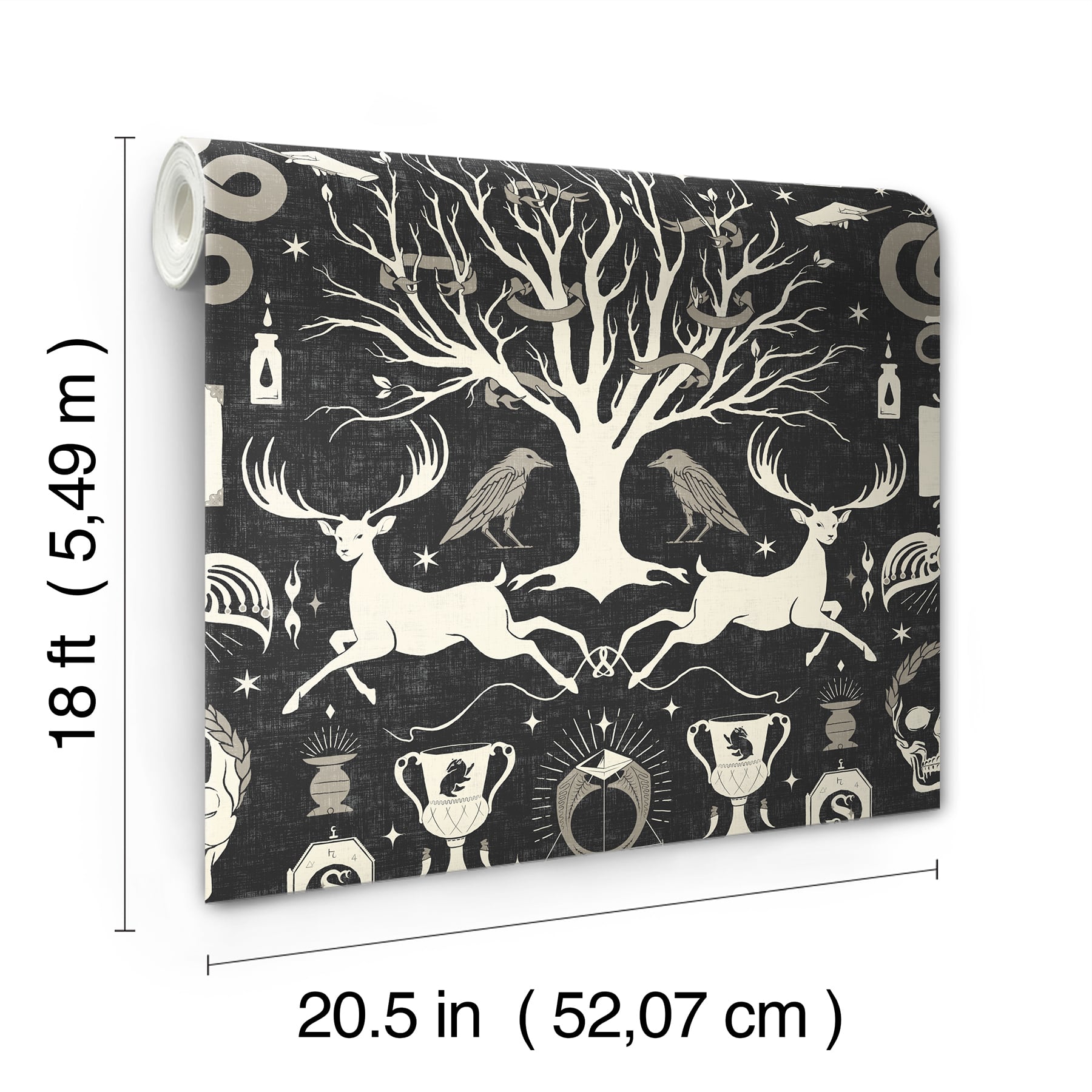 RoomMates Harry Potter Horcrux Damask Peel & Stick Wallpaper