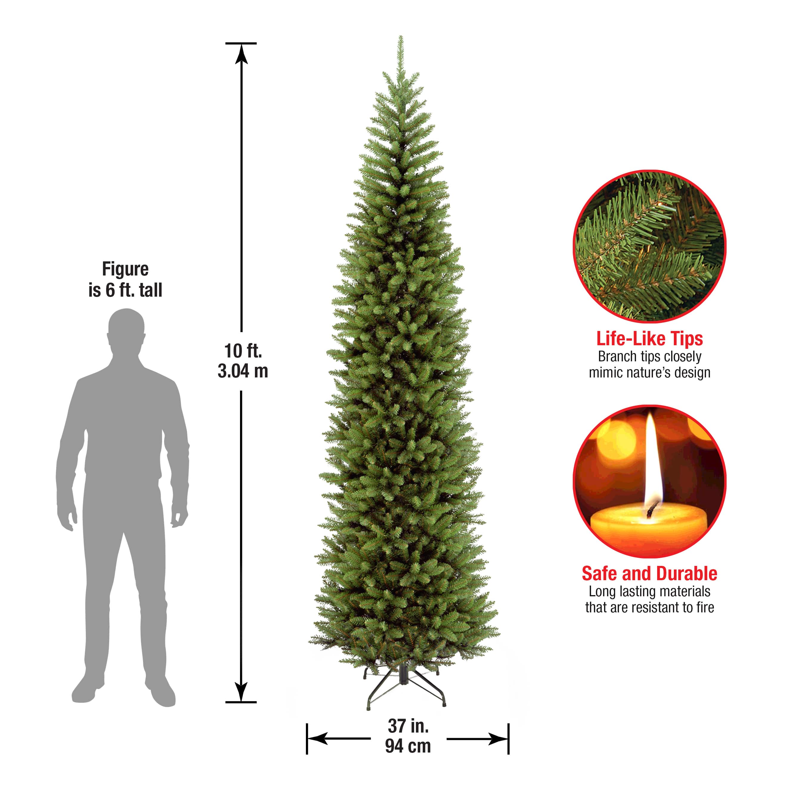 10ft. Unlit Kingswood&#xAE; Fir Artificial Christmas Tree