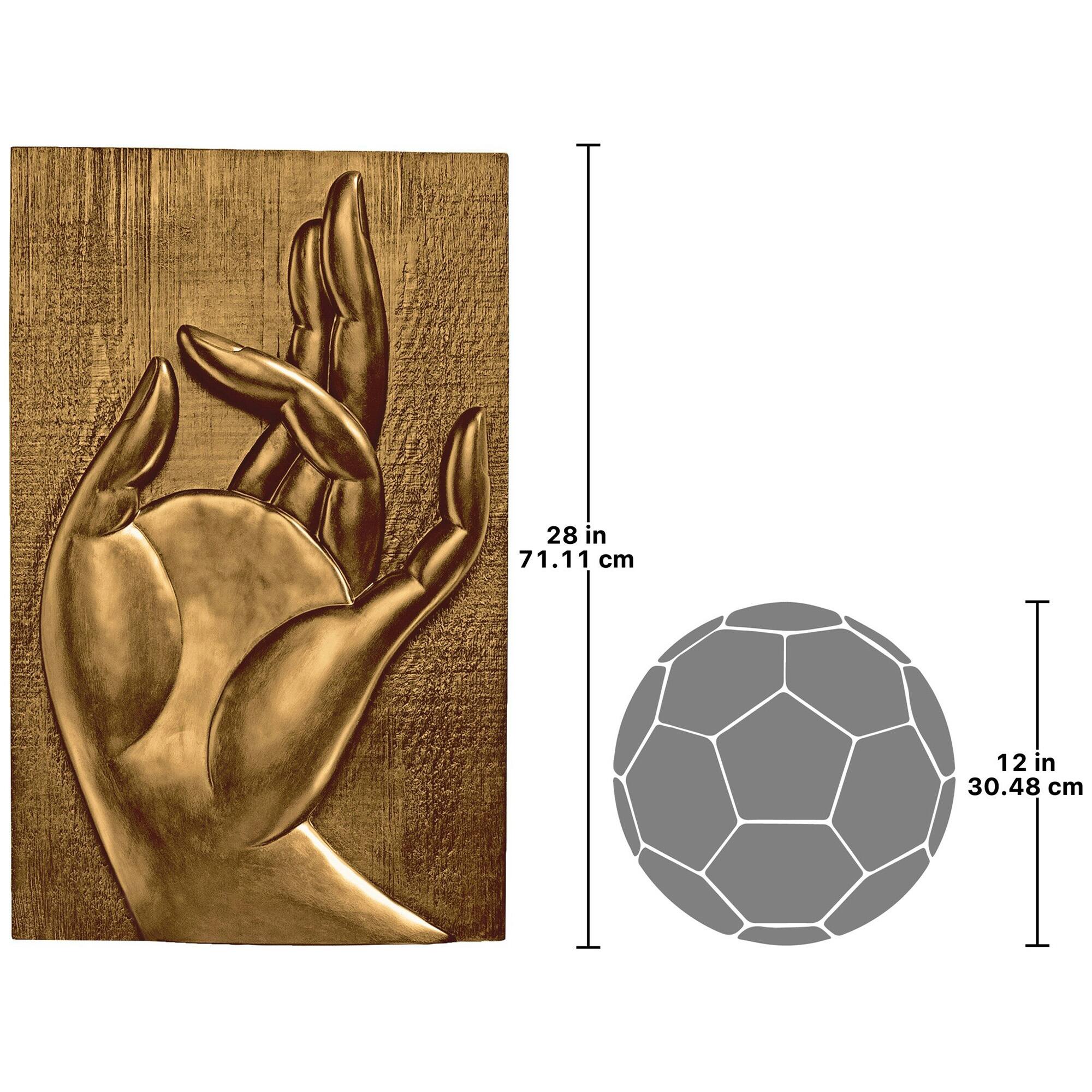 Design Toscano 28&#x22; Mayura Mudra Buddhist Wall Sculpture