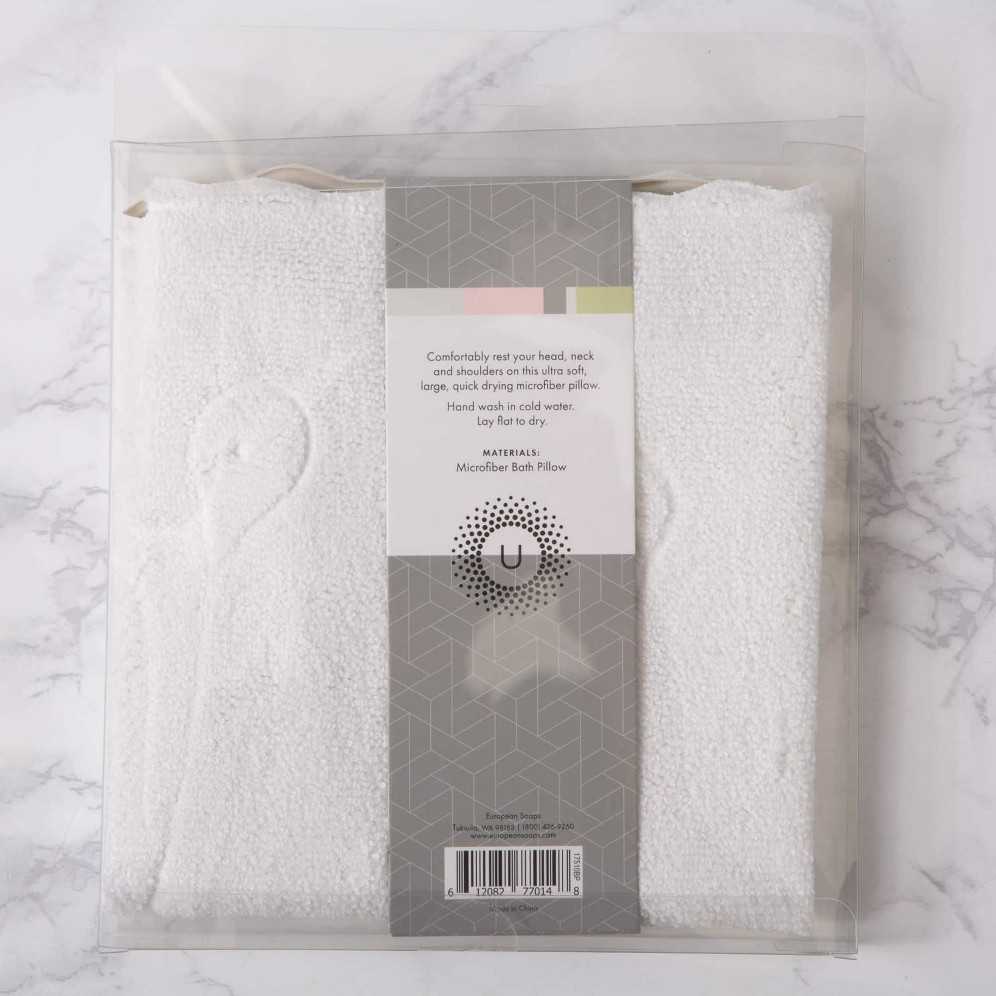 European Soaps Microfibre Bath Pillow