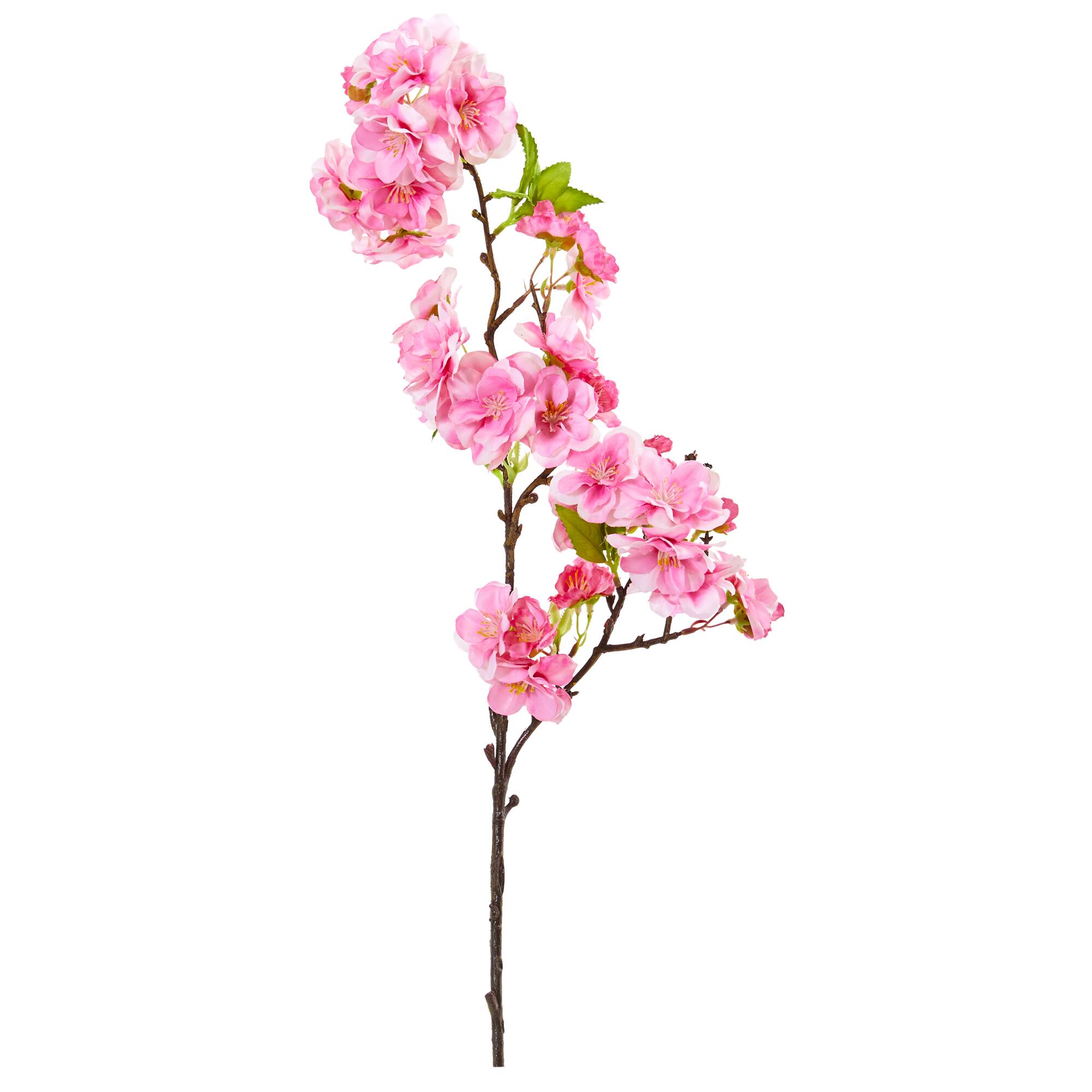 Pink Artificial Cherry Blossom Spray, 12ct.