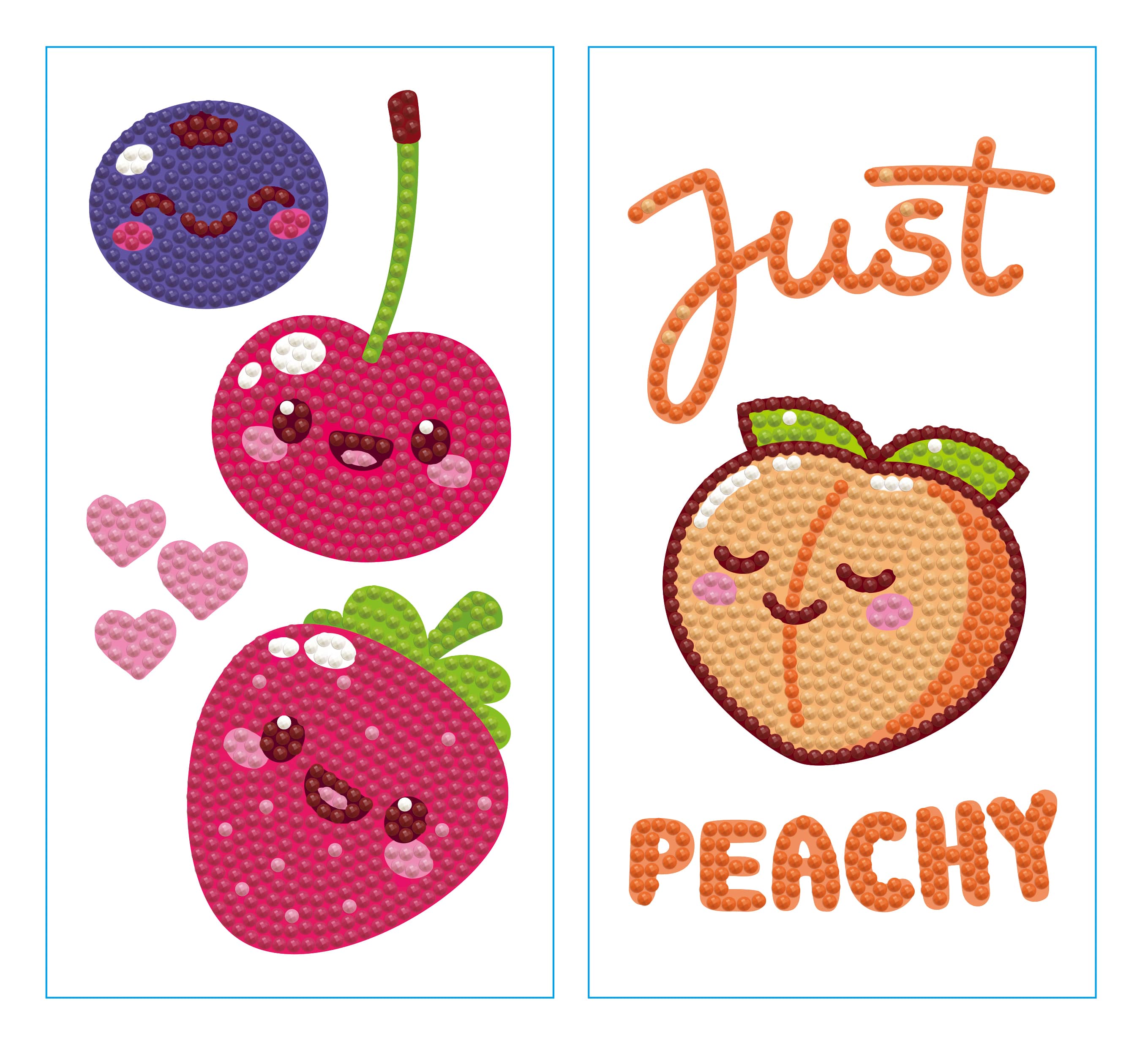 Diamond Dotz® Kawaii Fruit Iron-On 'n' Dot Kit