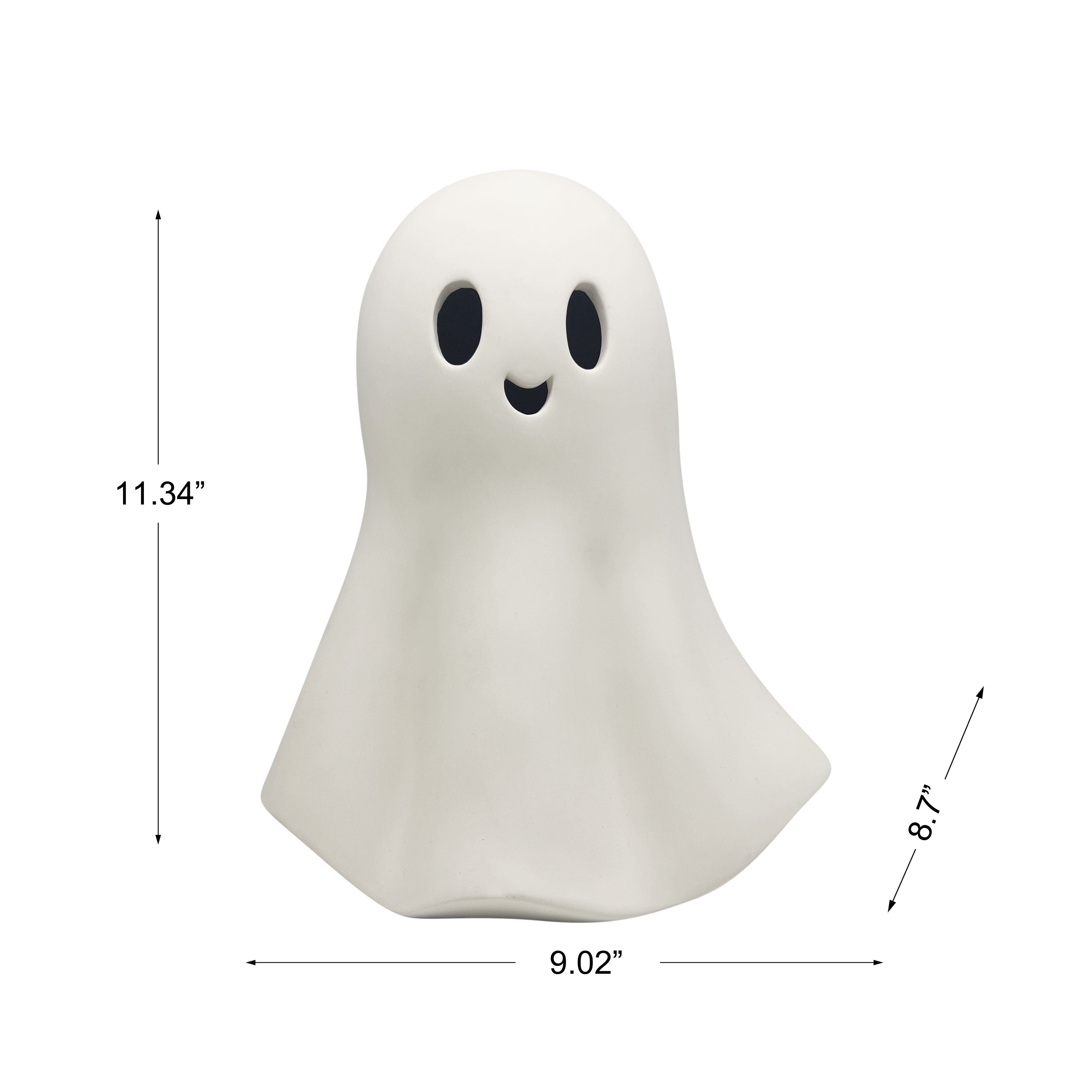 Set of light up newest large ceramic ghost