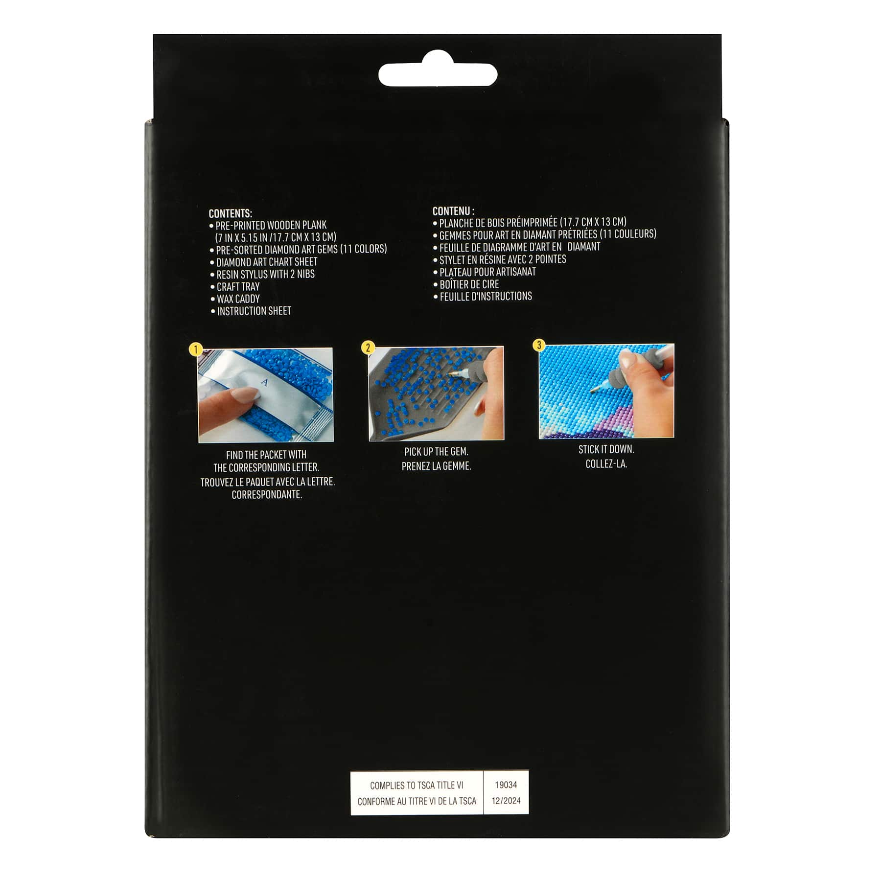 Angel Fish Wood Block Diamond Art Kit by Make Market&#xAE;