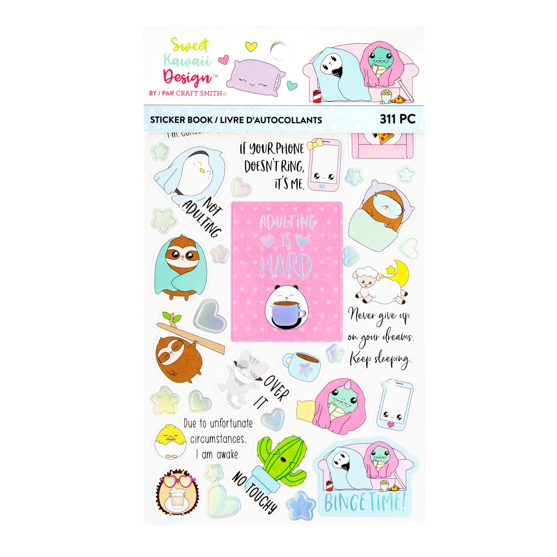 Shop for the Craft Smith™ Sweet Kawaii Design™ Sticker Book, Adulting at Michaels