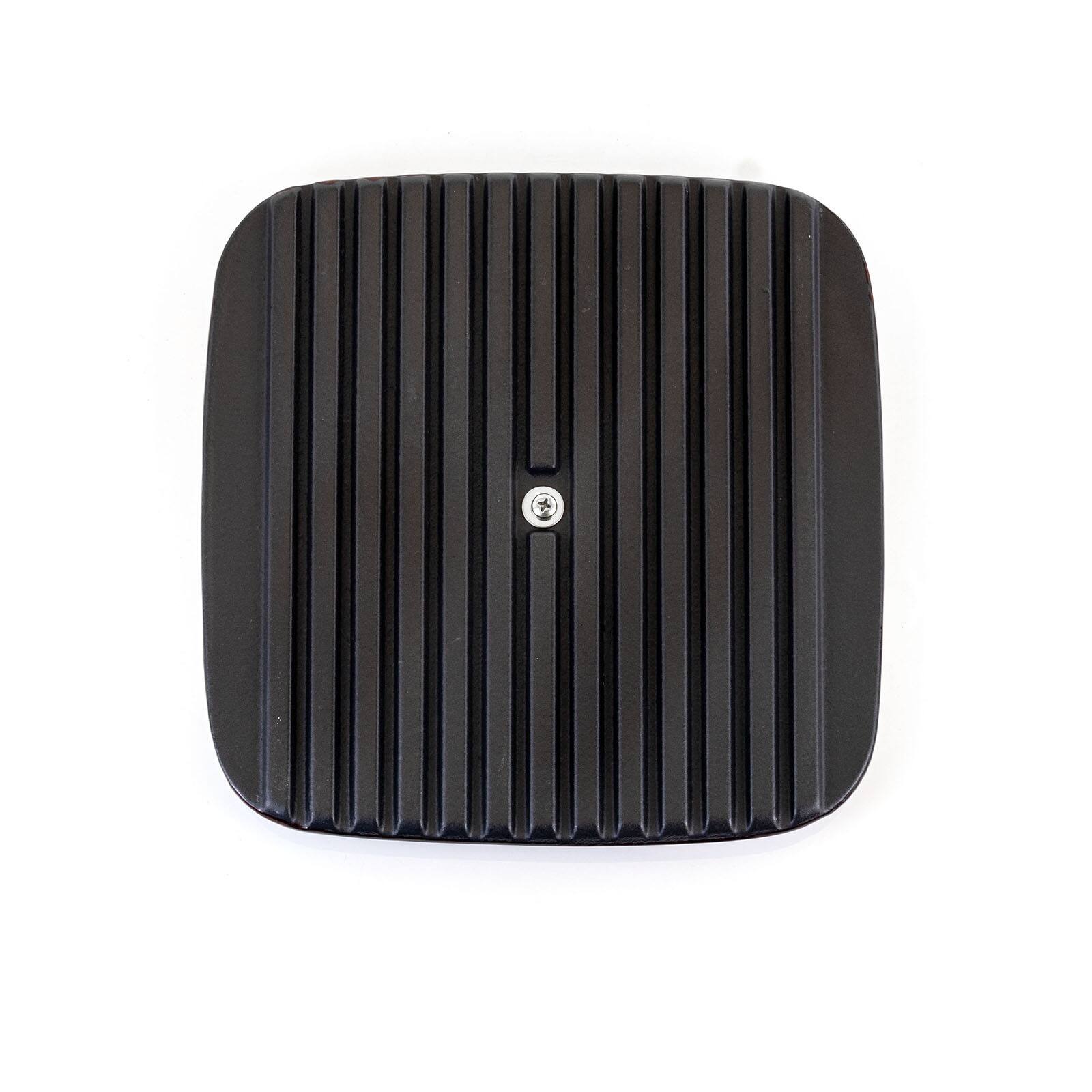 MegaChef 11" Square Red Enamel Cast Iron Grill Pan with Matching Grill Press